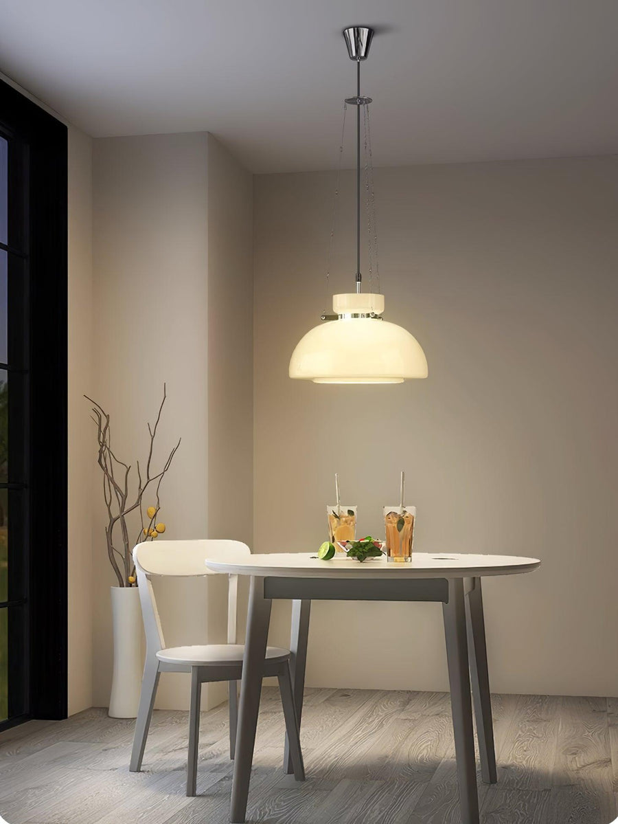 Suspension Albane en verre et fer – vue 2