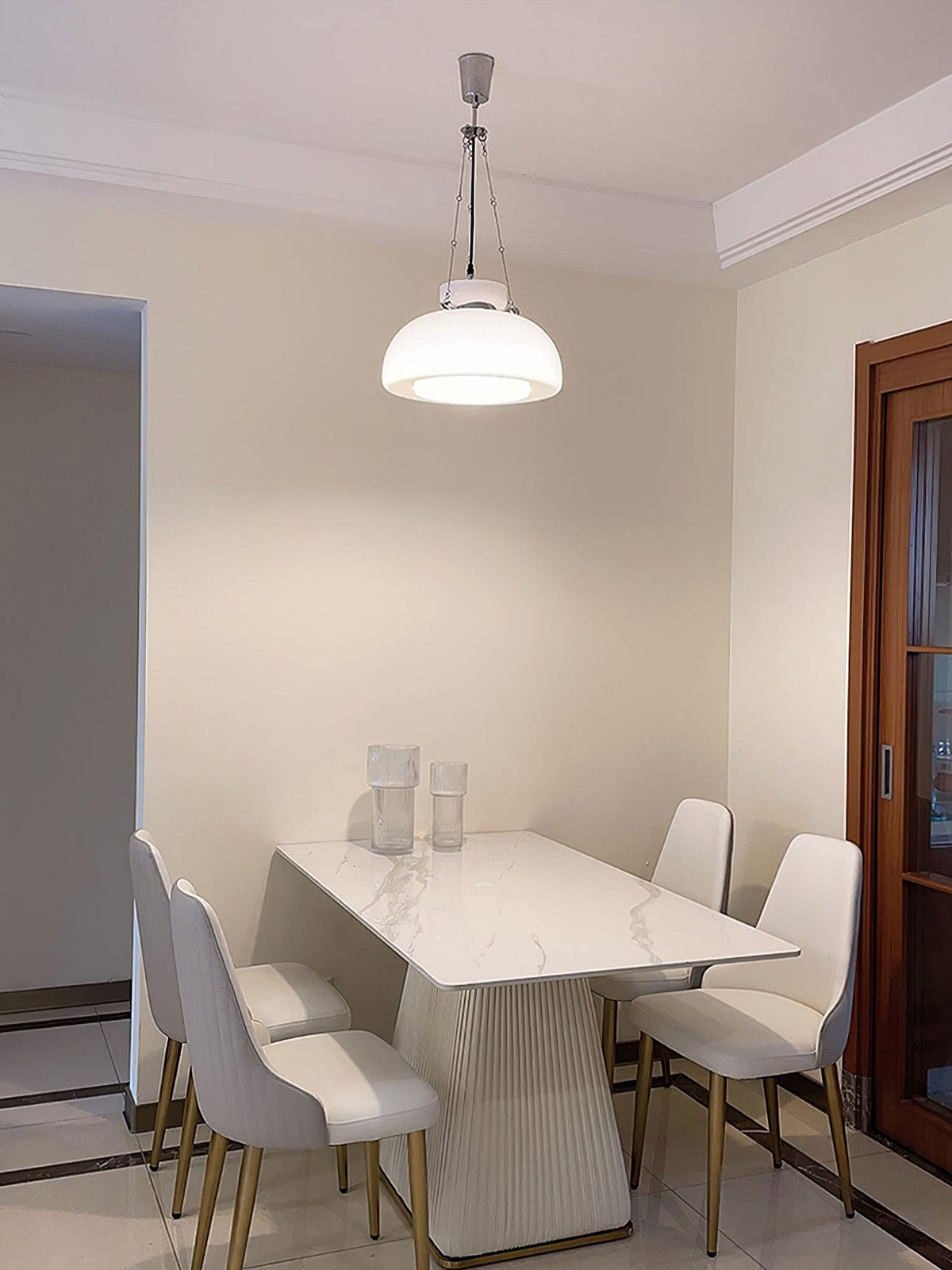 Suspension Albane en verre et fer – vue 3
