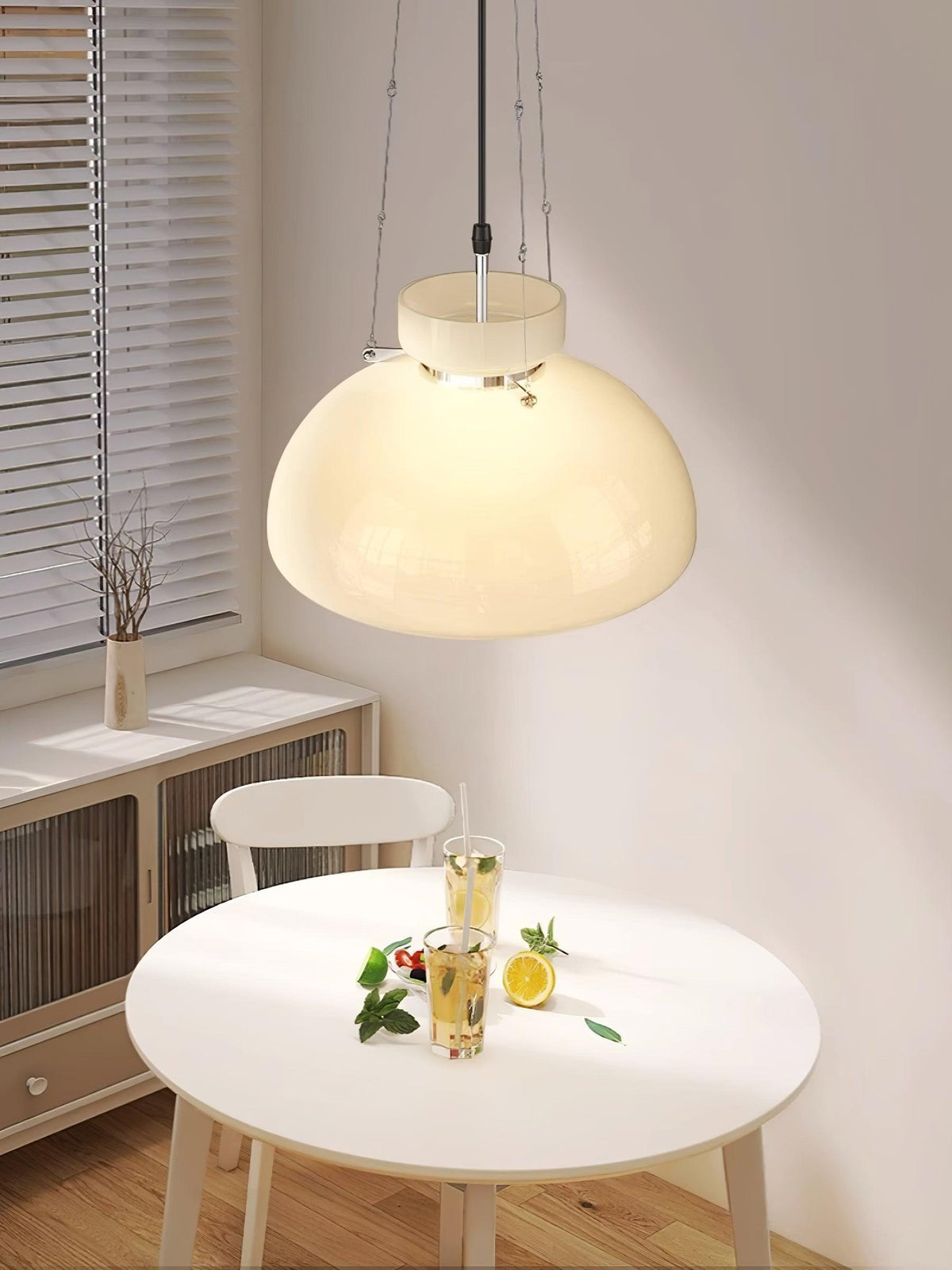 Suspension Albane en verre et fer – vue 8