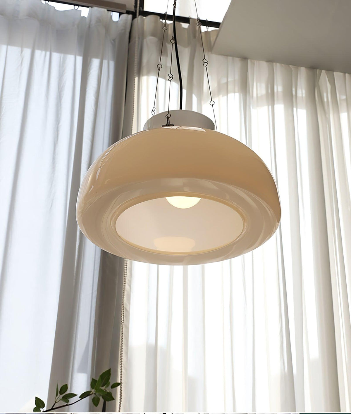 Suspension Albane en verre et fer – vue 13