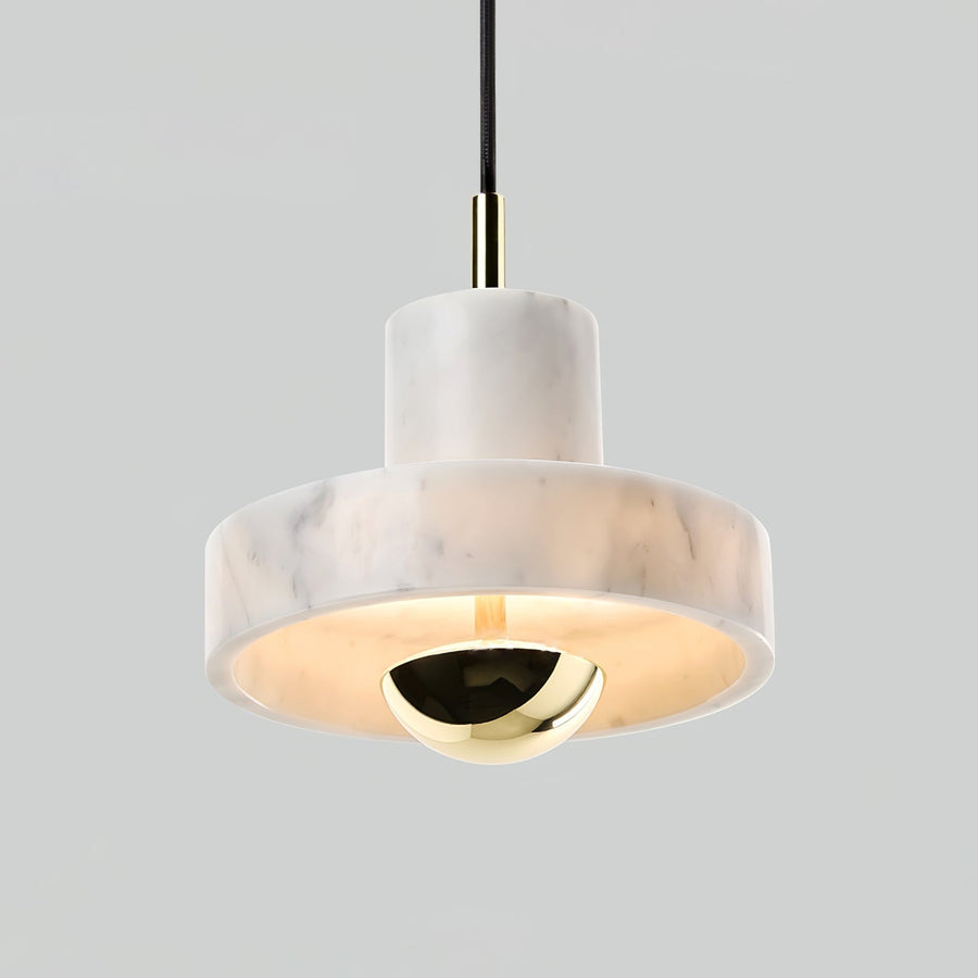 Suspension Ariane en marbre et métal – vue 2