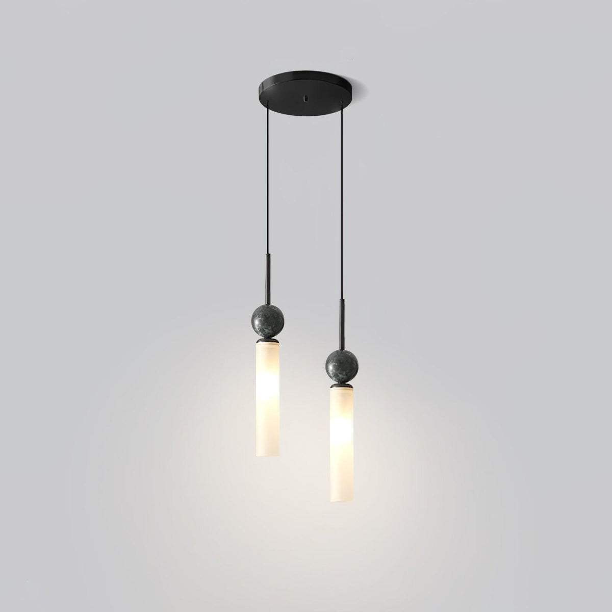 Suspension Houblon en marbre et laiton – vue 13
