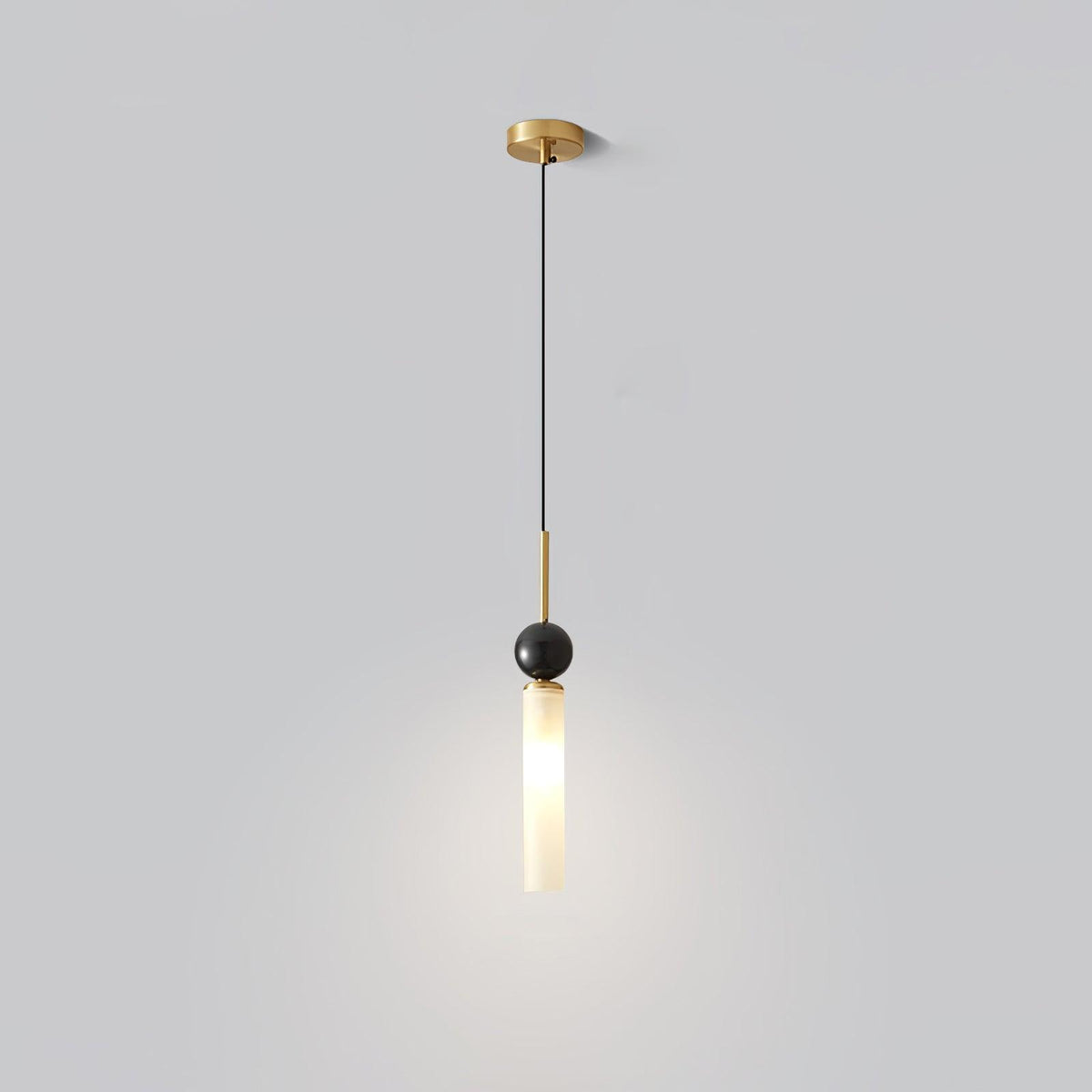 Suspension Houblon en marbre et laiton – vue 9