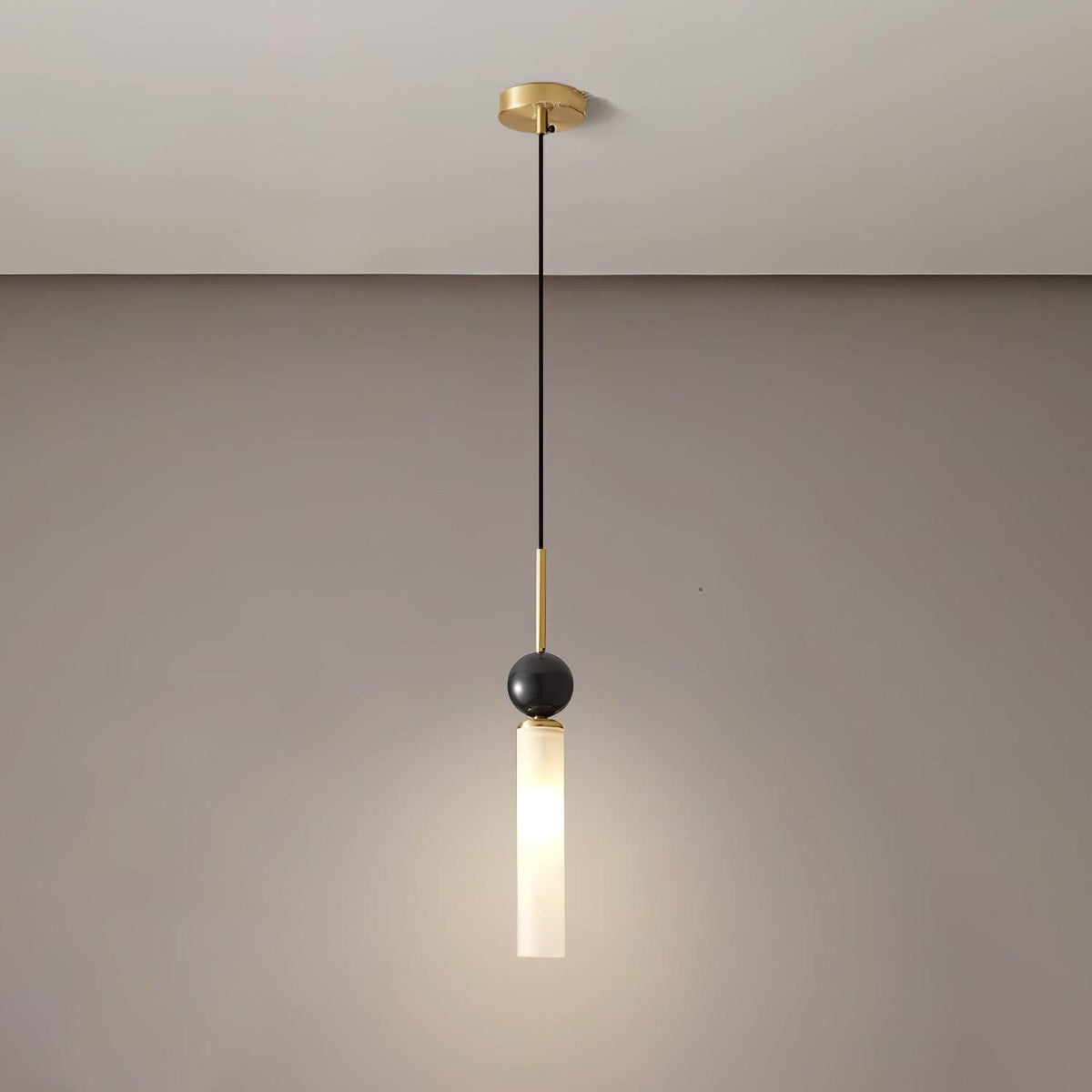 Suspension Houblon en marbre et laiton – vue 19