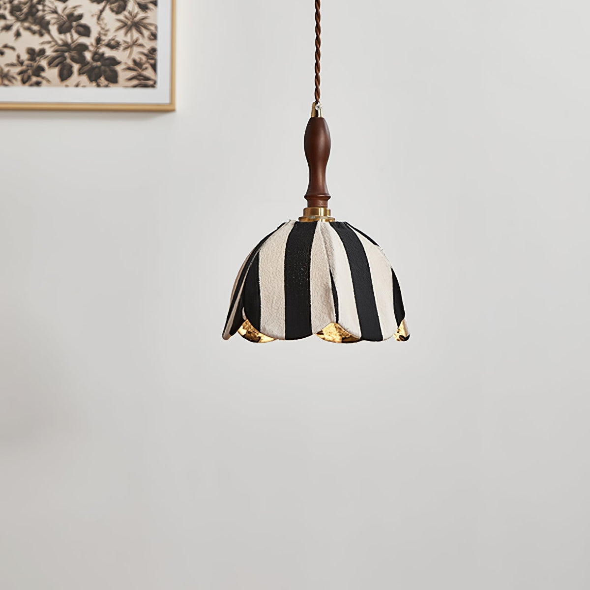 Suspension Ancolie en tissu et métal – vue 15