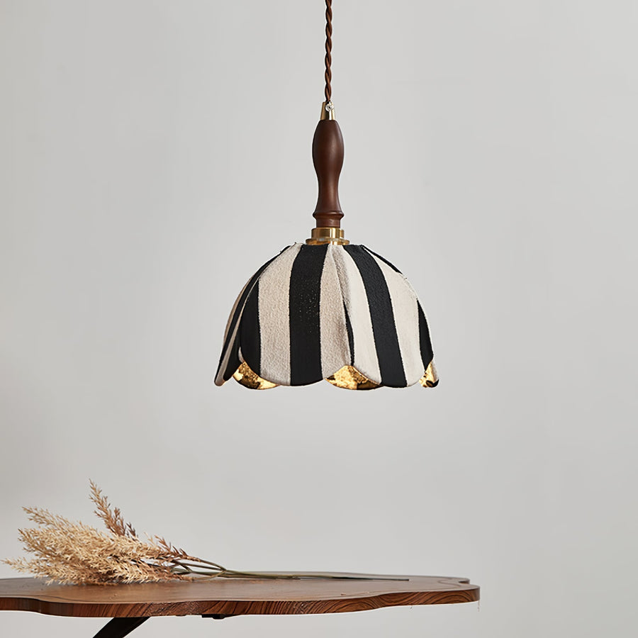 Suspension Ancolie en tissu et métal – vue 4