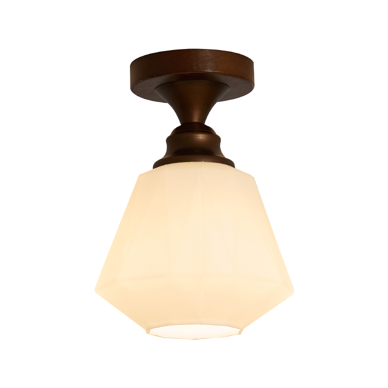 Plafonnier Vésuve en verre et métal – vue 50
