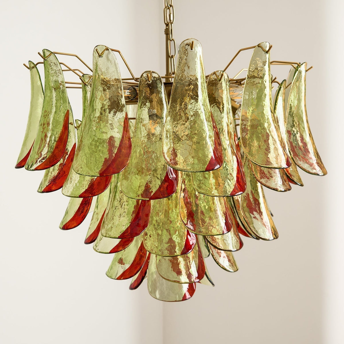Lustre Falaise en verre et métal – vue 9