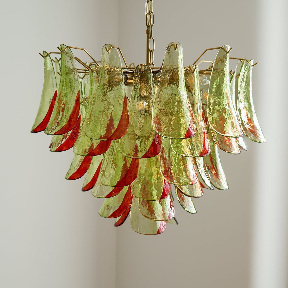 Lustre Falaise en verre et métal – vue 56