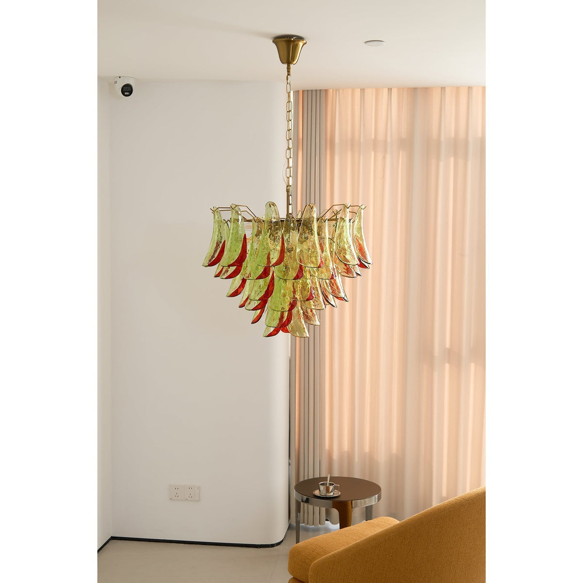 Lustre Falaise en verre et métal – vue 25