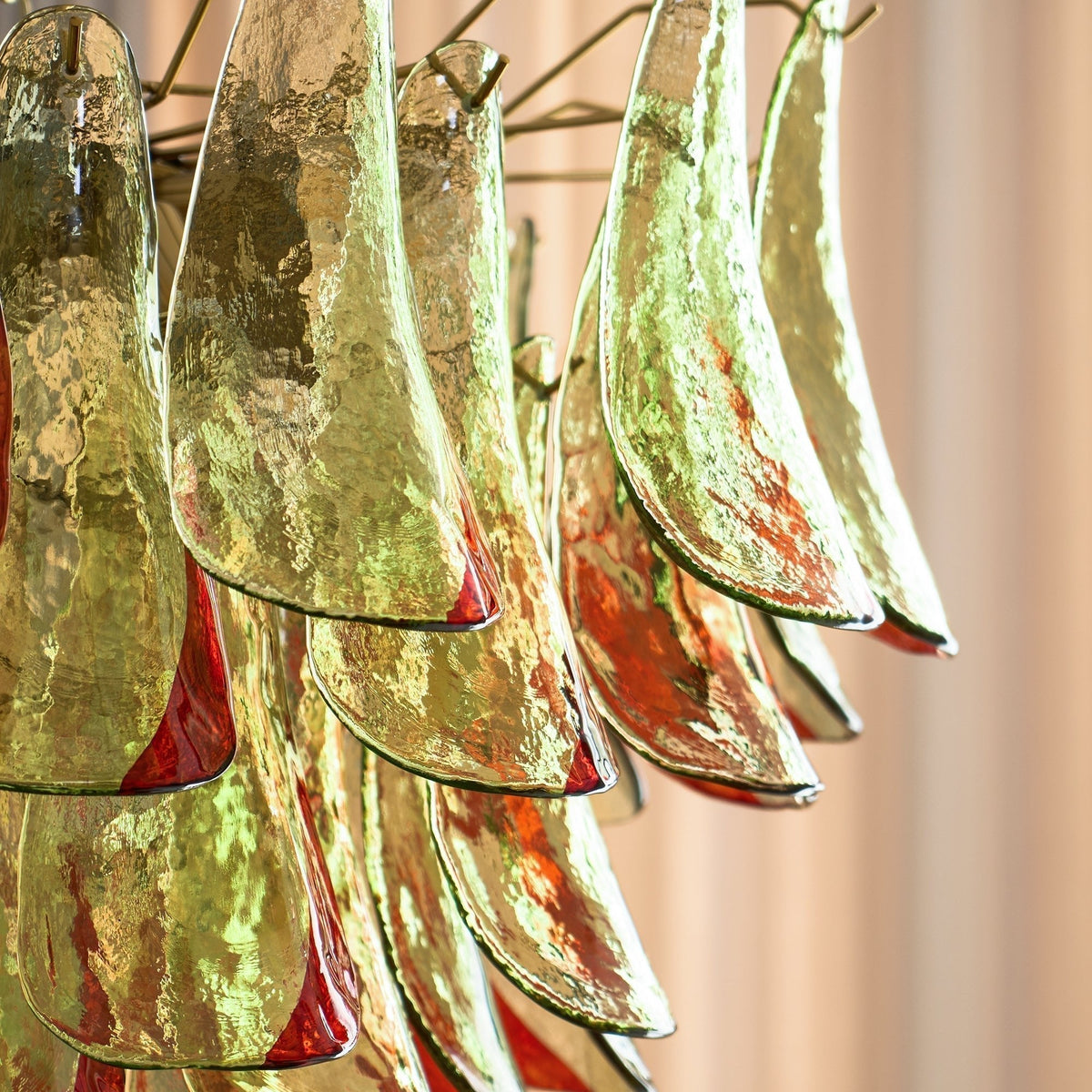 Lustre Falaise en verre et métal – vue 26