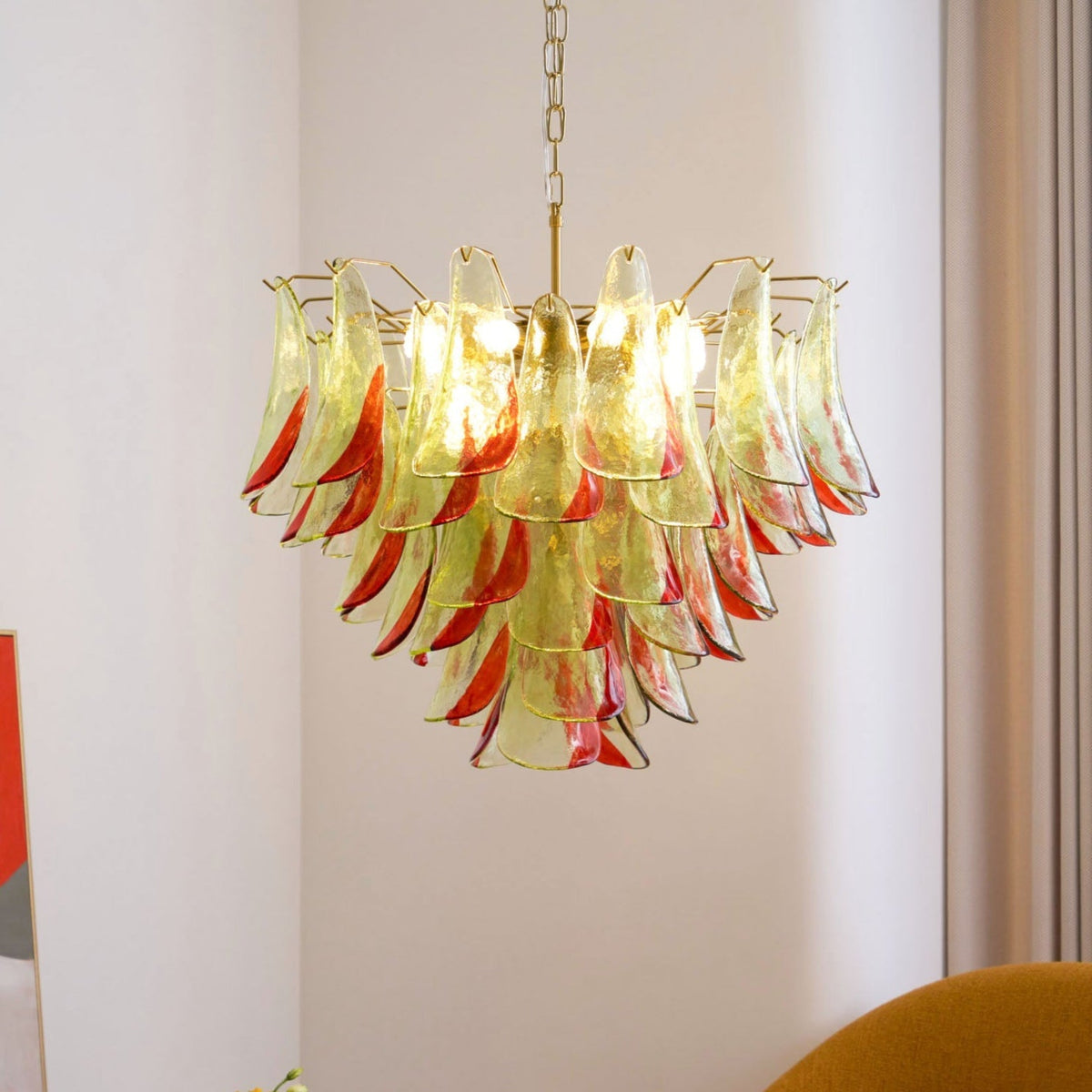 Lustre Falaise en verre et métal – vue 34