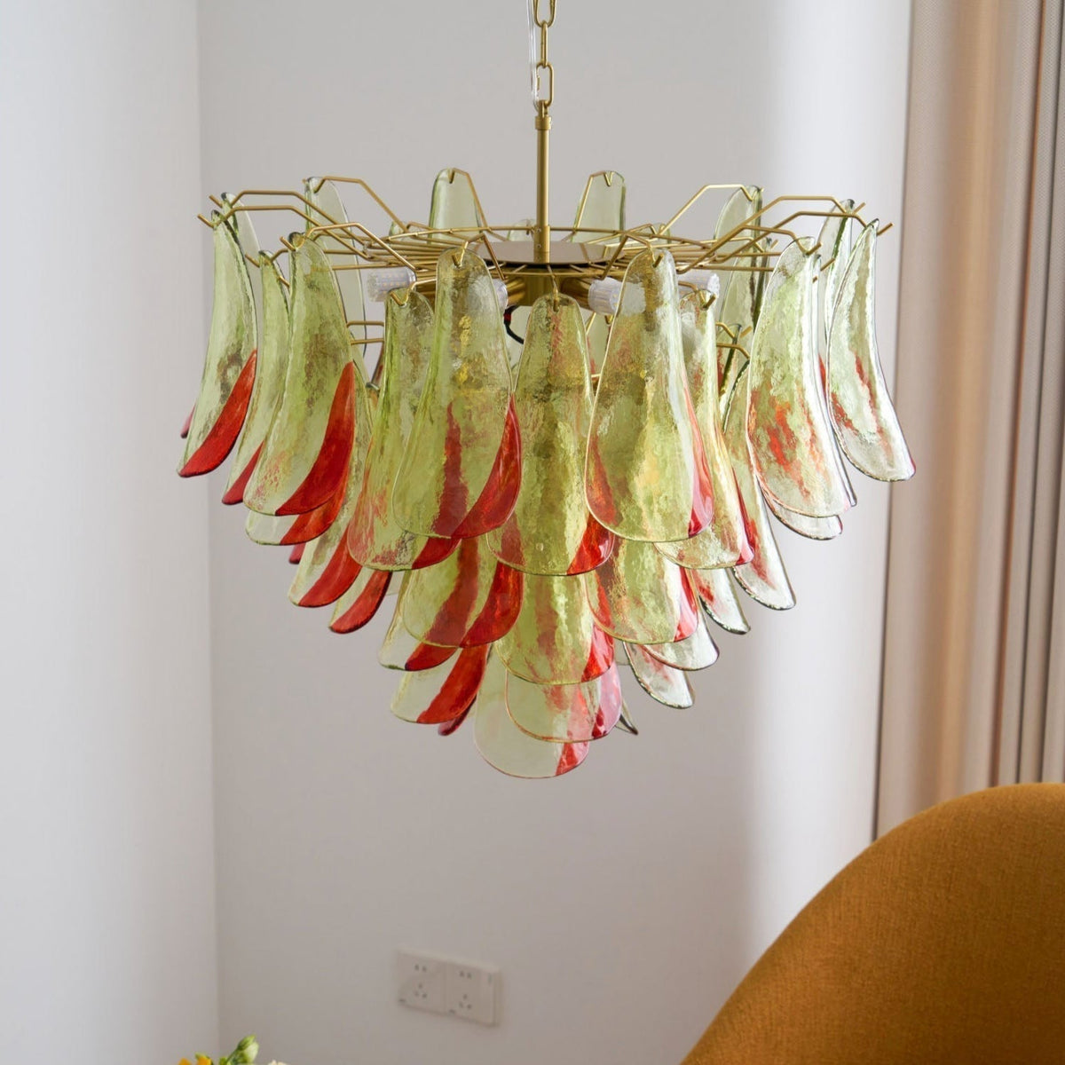 Lustre Falaise en verre et métal – vue 23