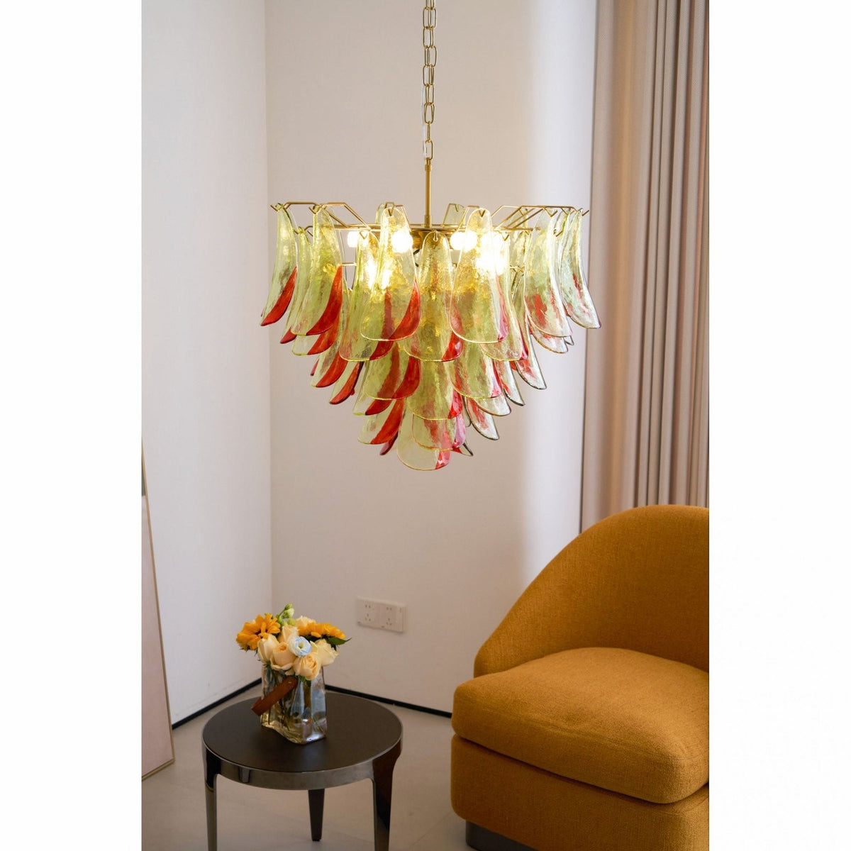 Lustre Falaise en verre et métal – vue 52