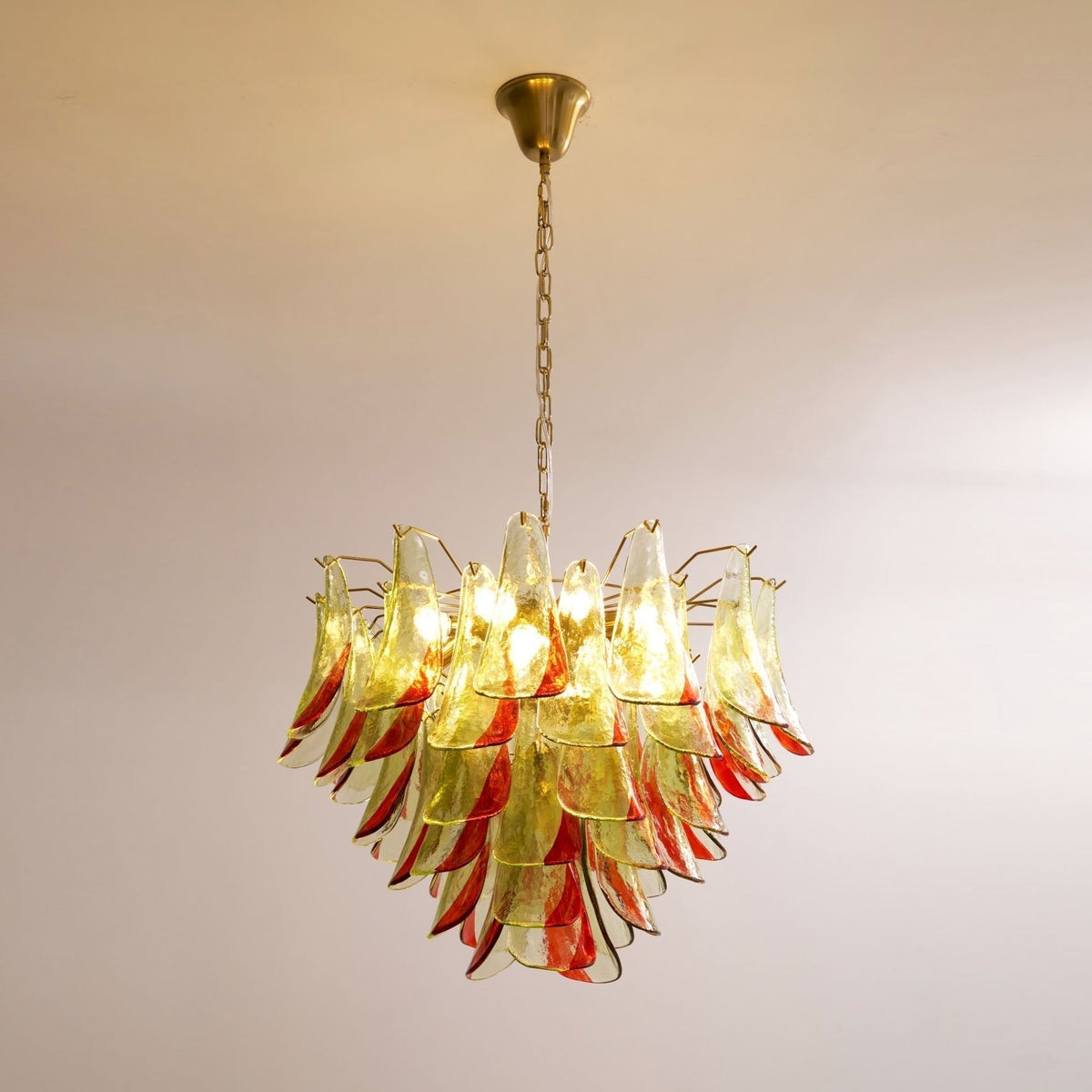 Lustre Falaise en verre et métal – vue 45