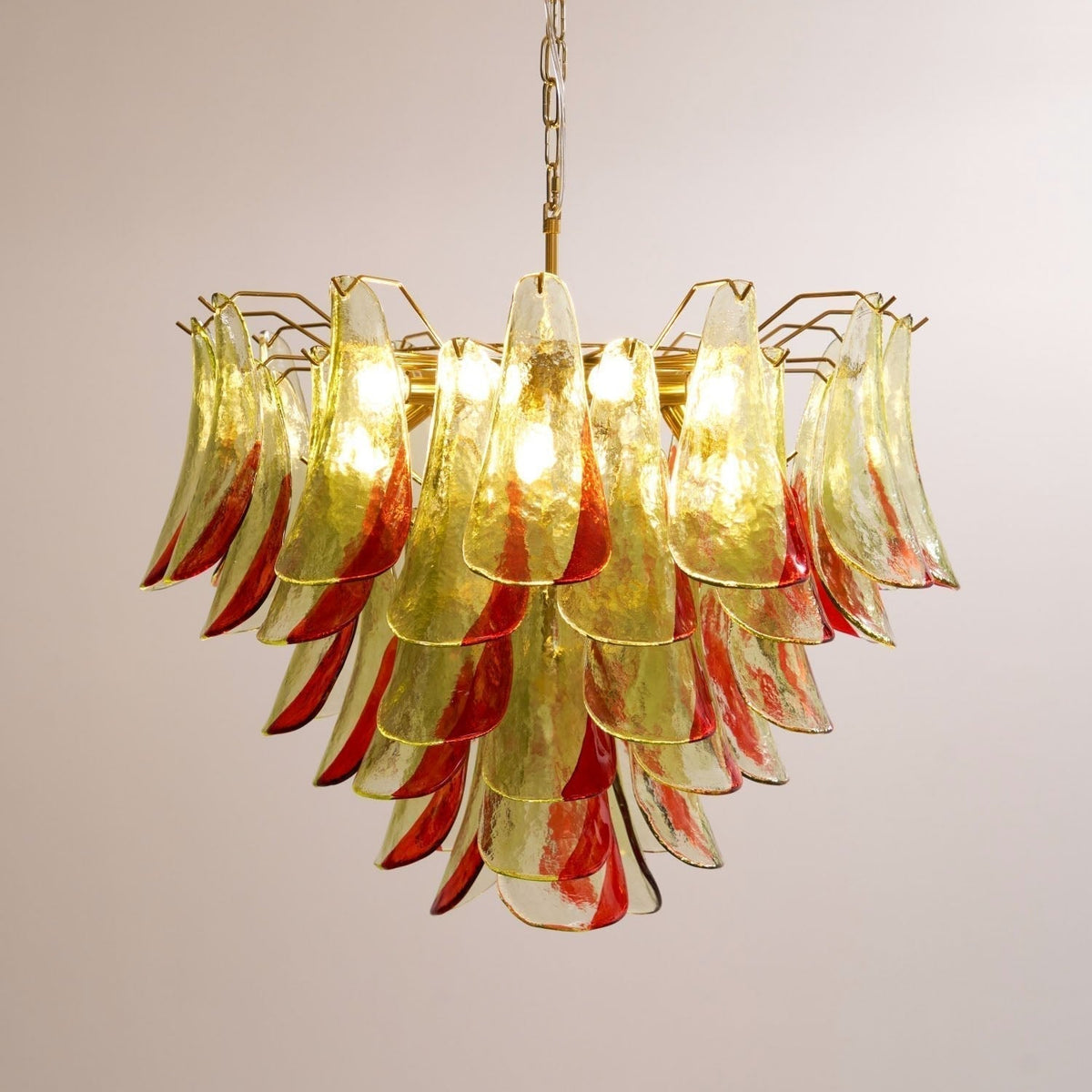 Lustre Falaise en verre et métal – vue 33