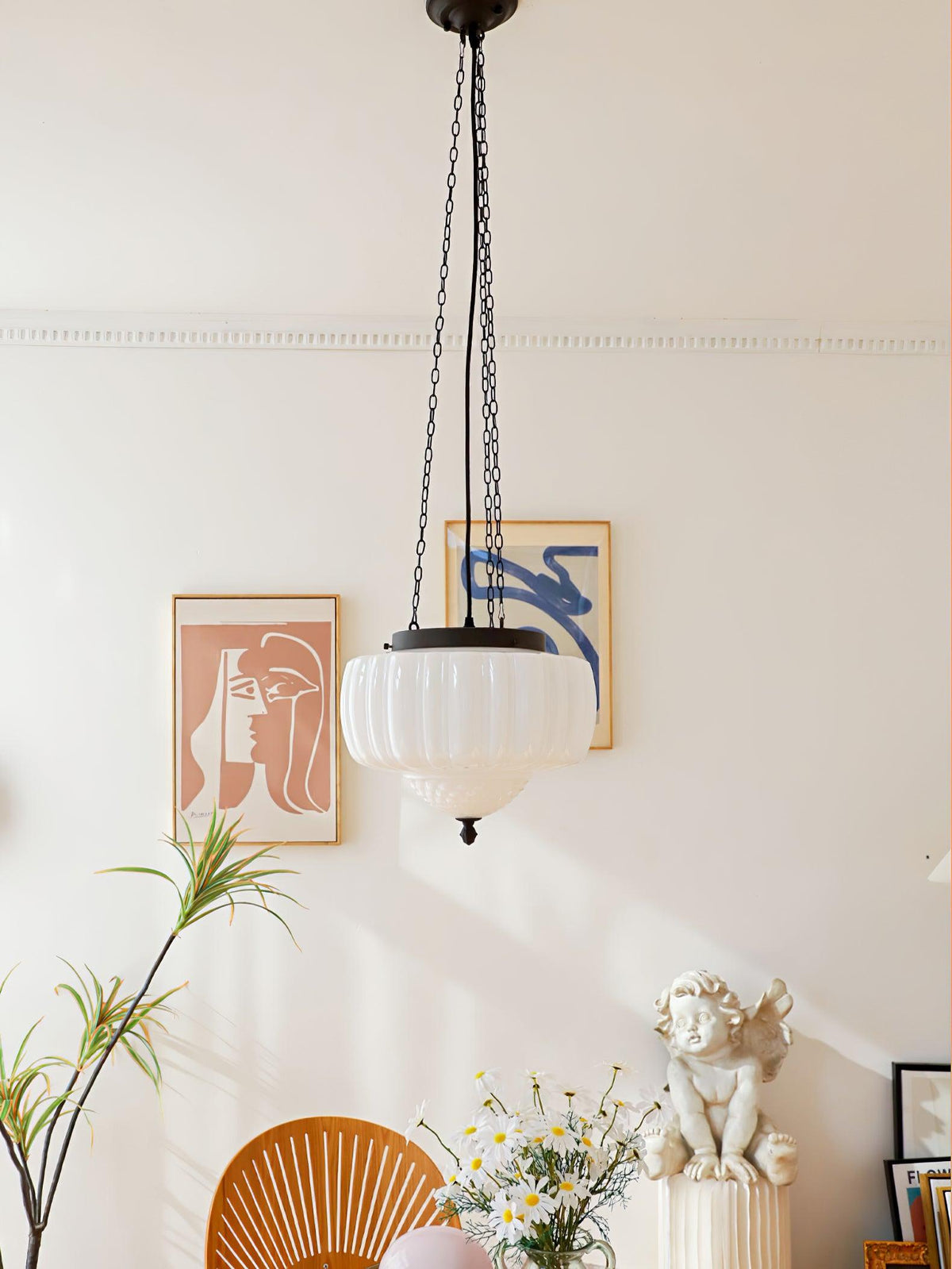 Suspension Troubadour en verre et métal – vue 33