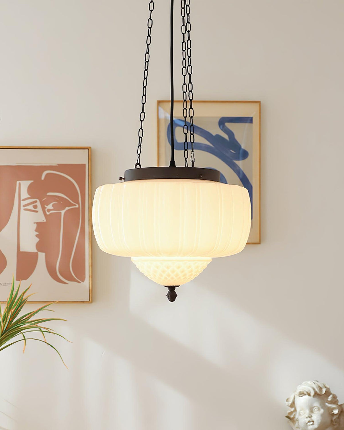 Suspension Troubadour en verre et métal – vue 36