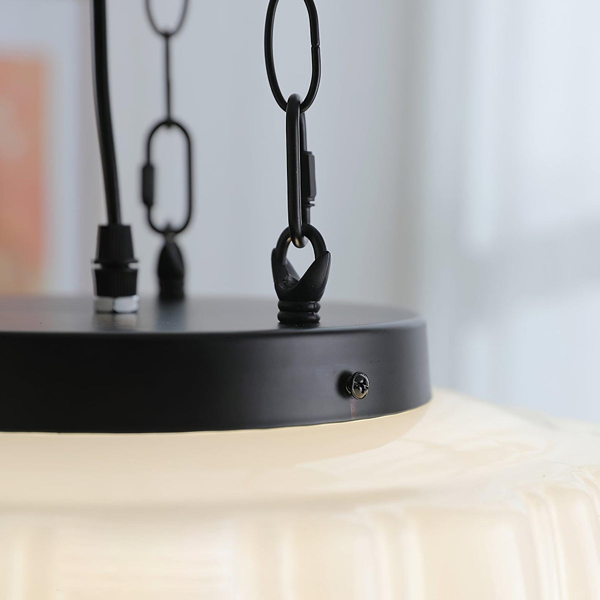 Suspension Troubadour en verre et métal – vue 21