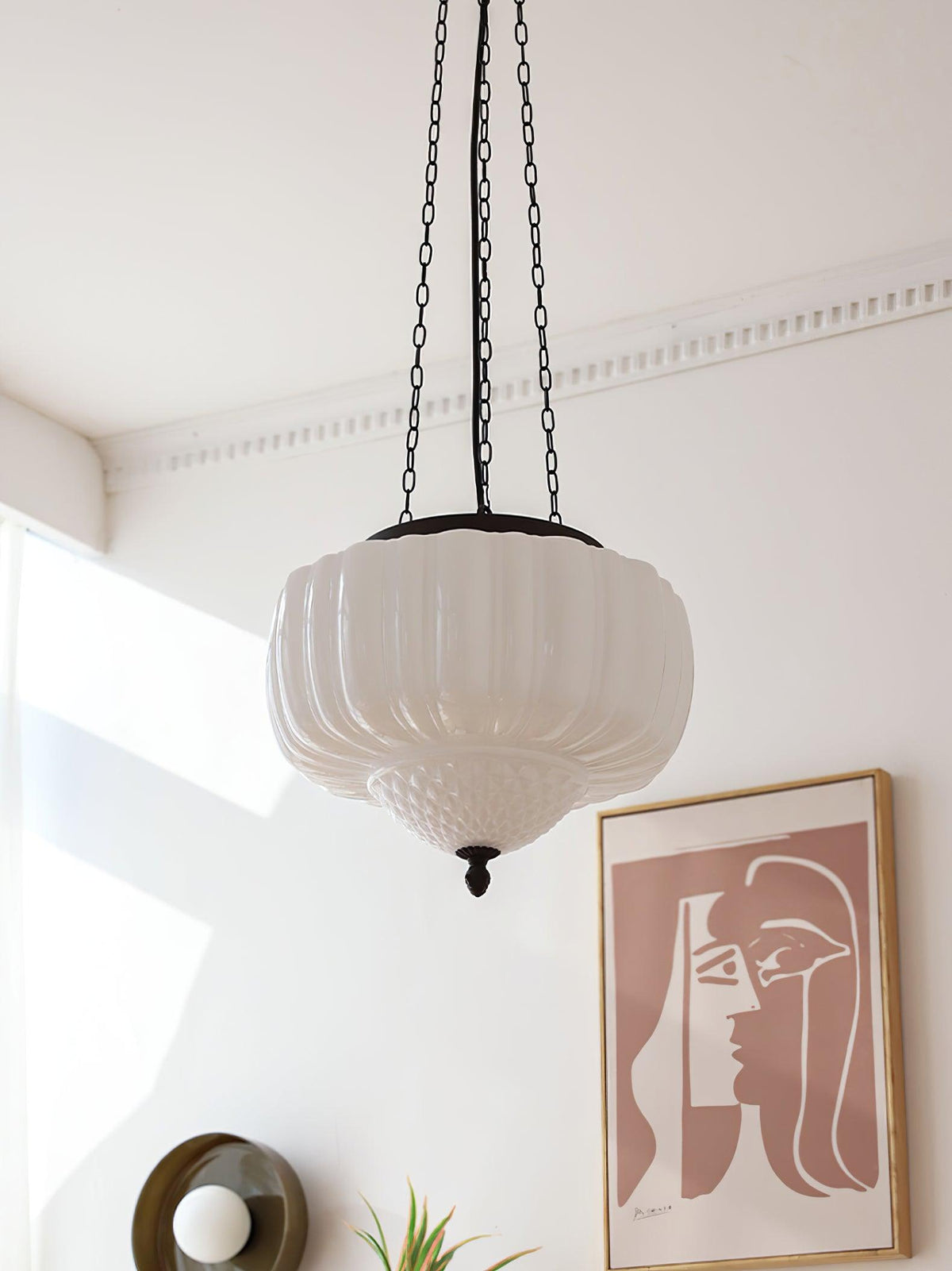 Suspension Troubadour en verre et métal – vue 12