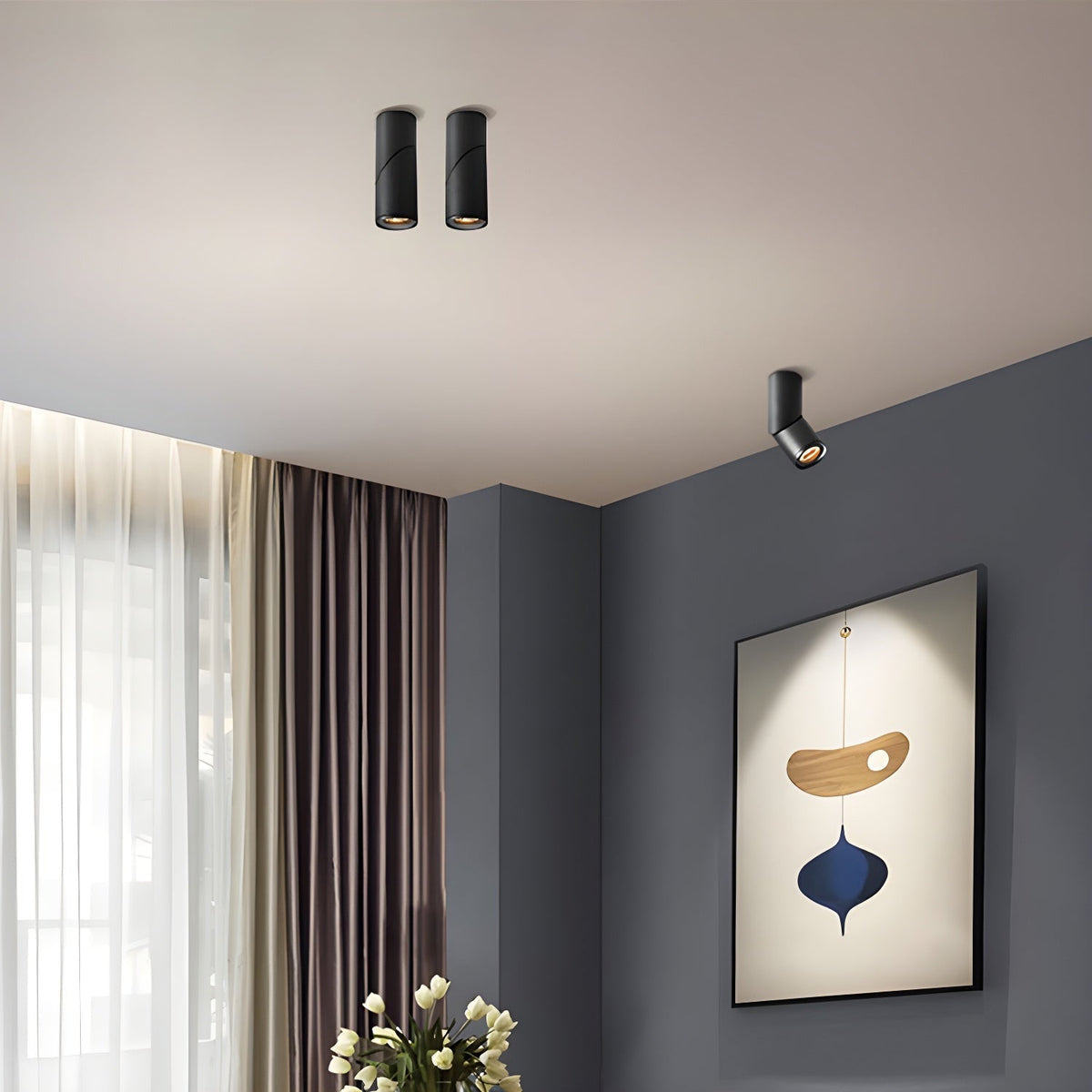 Plafonnier Fuchsia en aluminium – vue 8