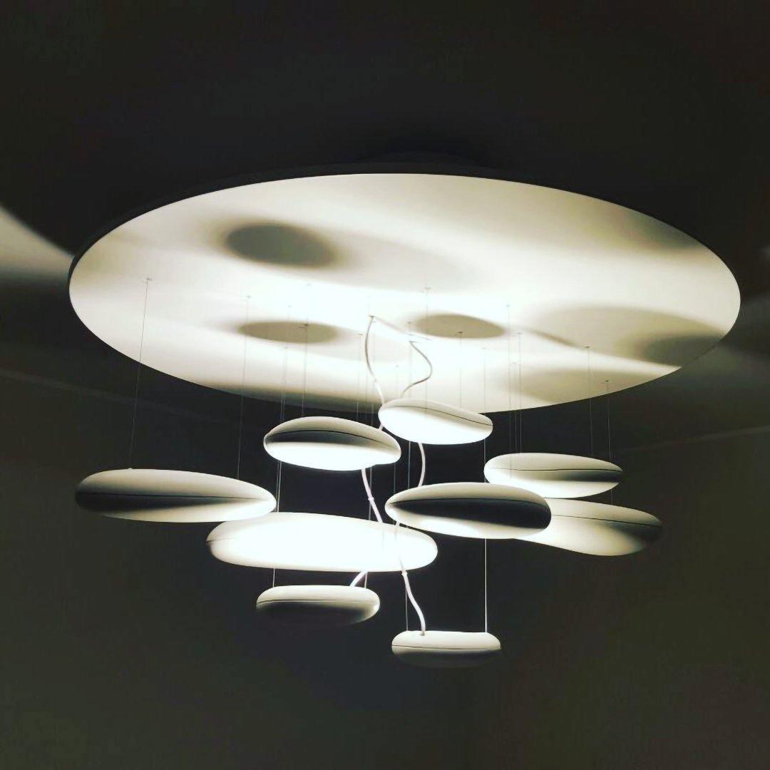 Lustre Andromède en aluminium et verre – vue 127
