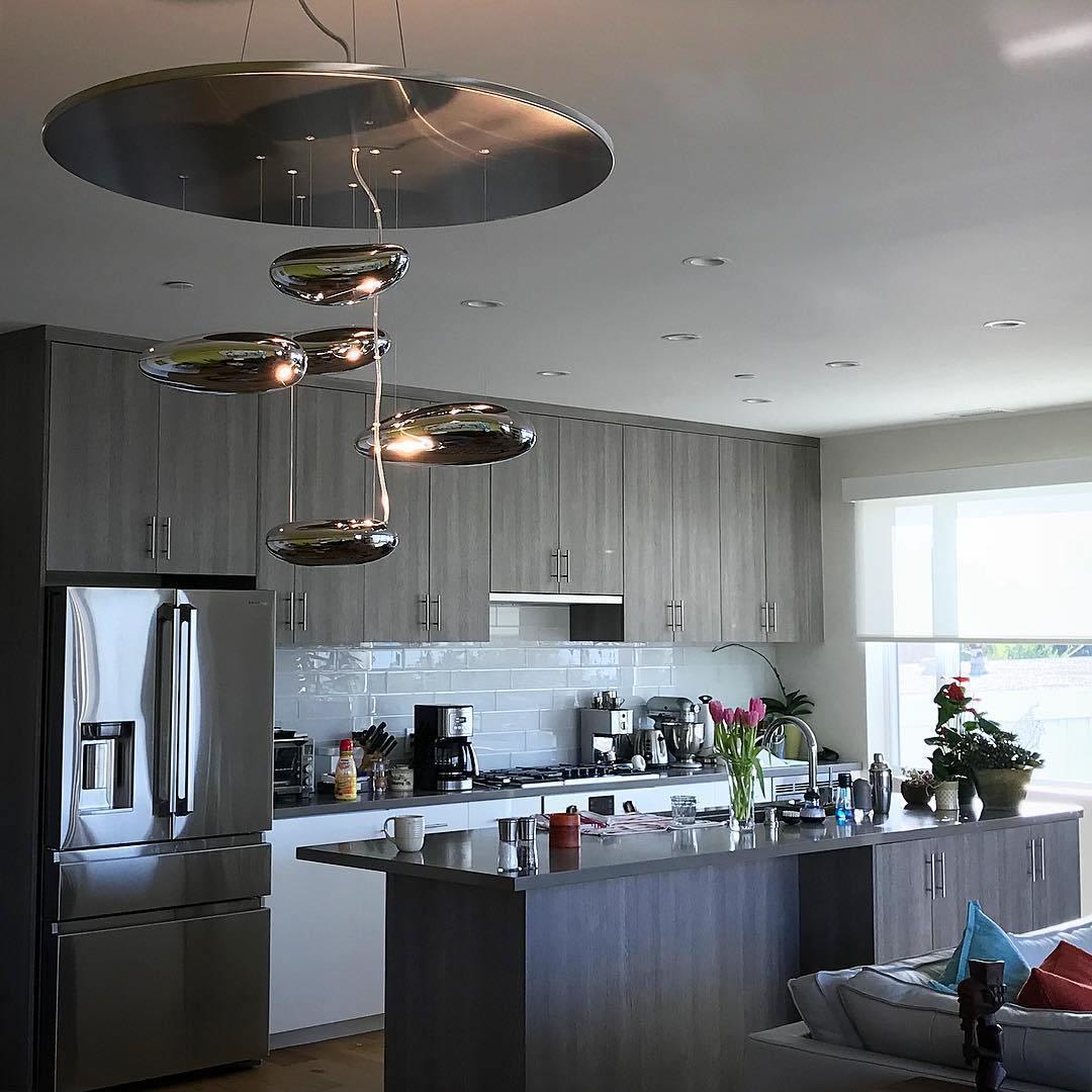 Lustre Andromède en aluminium et verre – vue 135