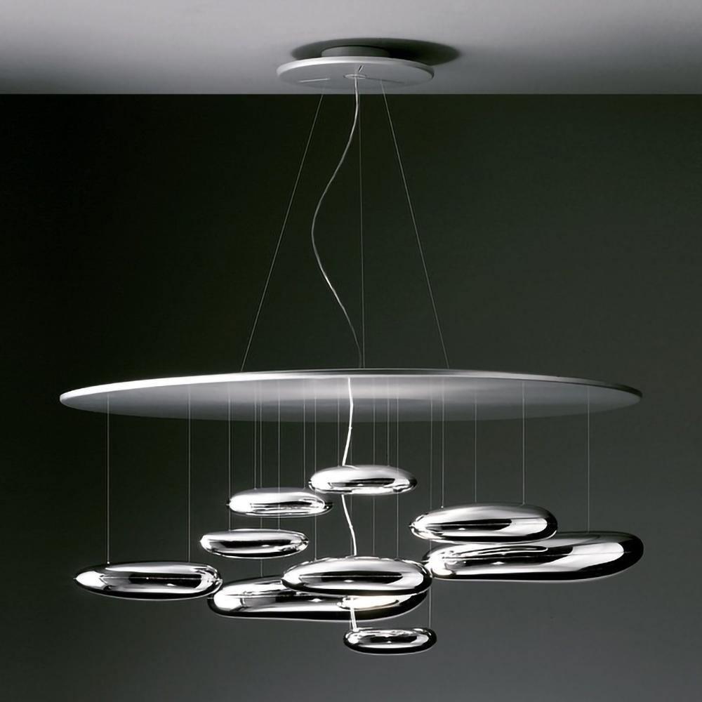 Lustre Andromède en aluminium et verre – vue 106