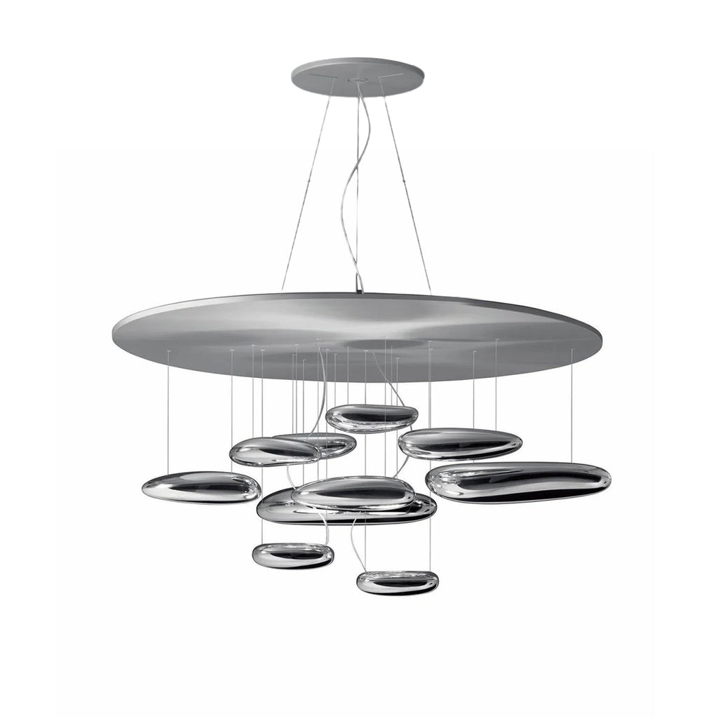 Lustre Andromède en aluminium et verre – vue 55