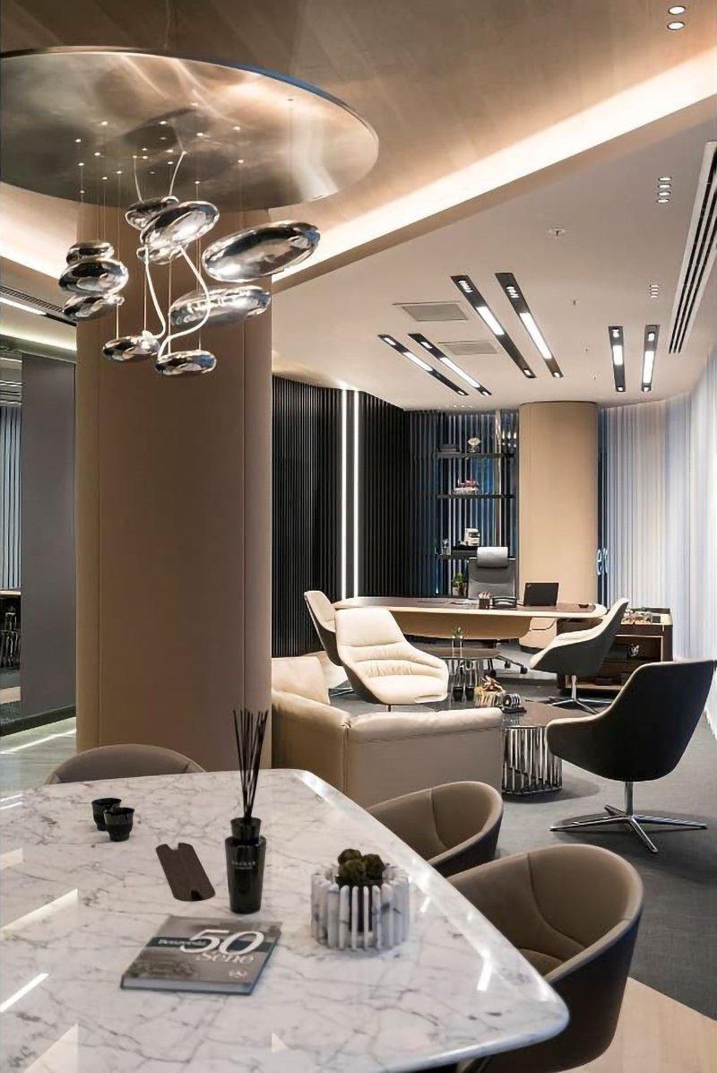 Lustre Andromède en aluminium et verre – vue 83