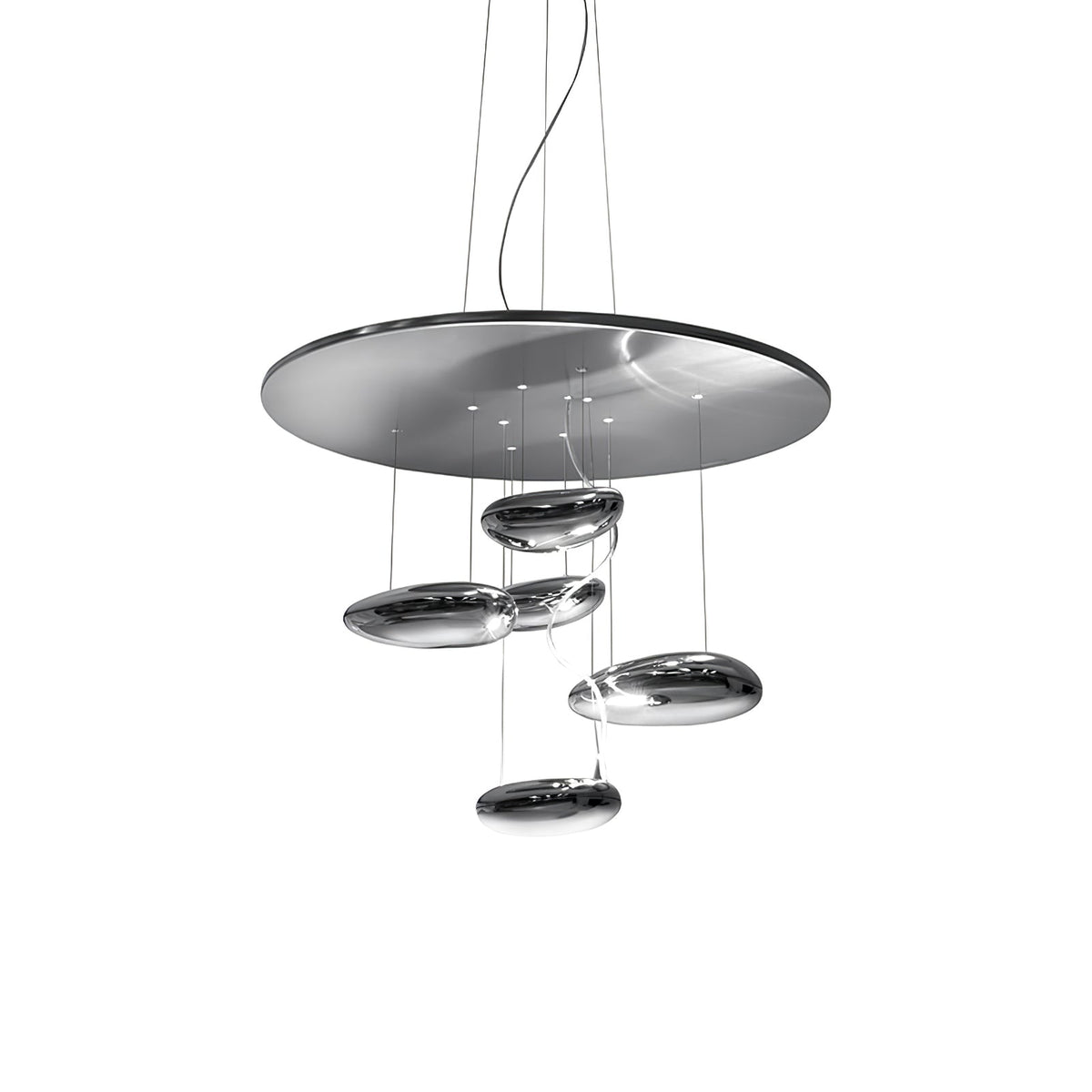 Lustre Andromède en aluminium et verre – vue 102