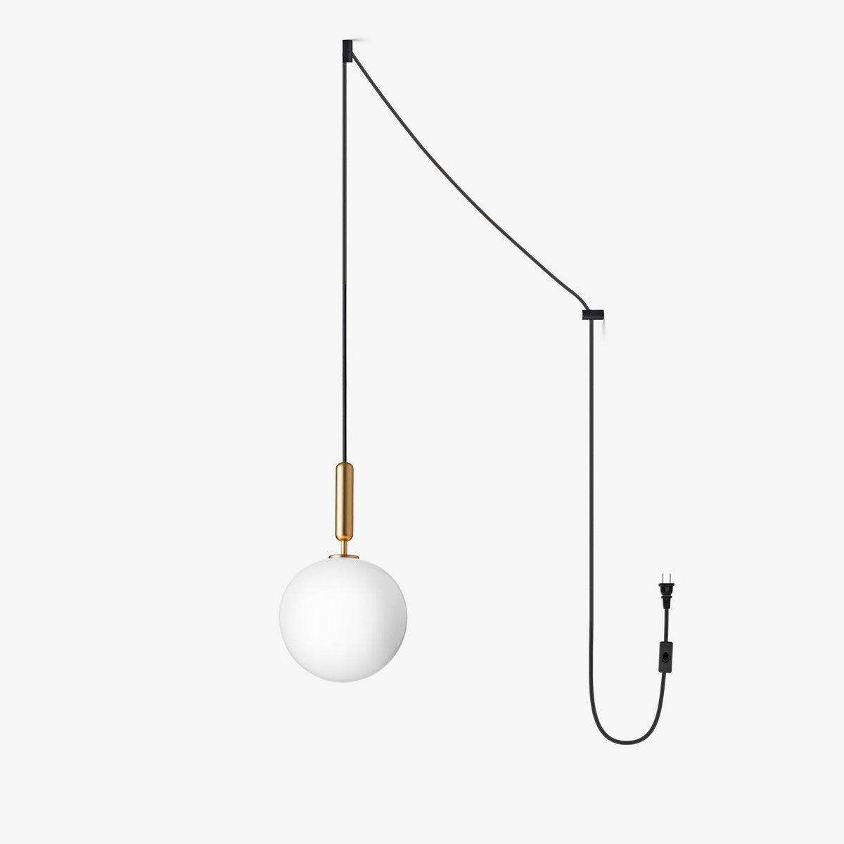 Suspension Parvis en verre et laiton – vue 11