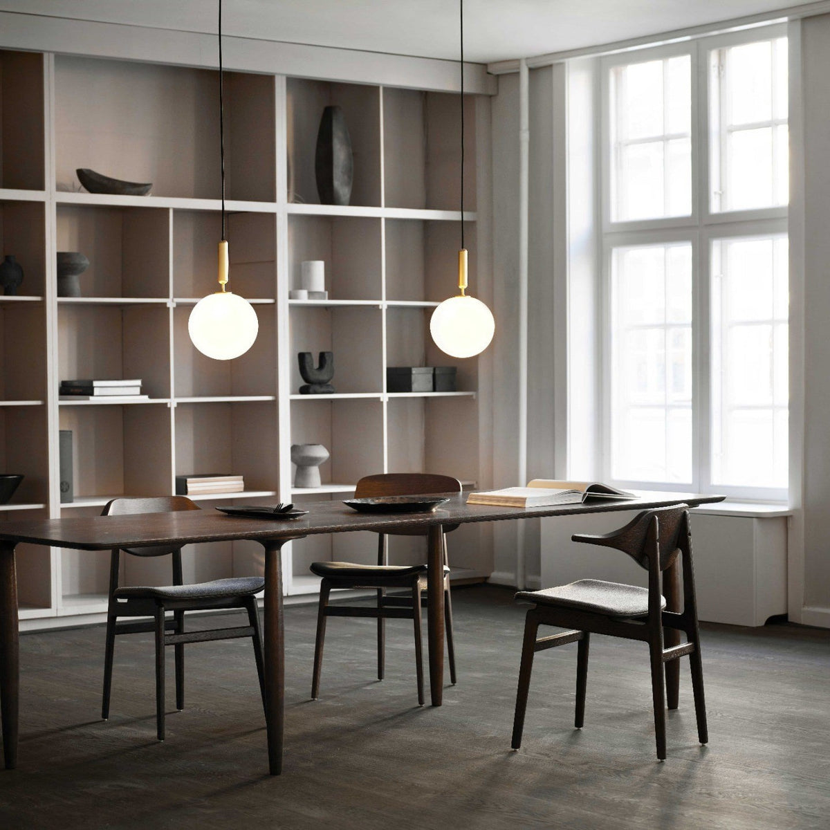 Suspension Parvis en verre et laiton – vue 22