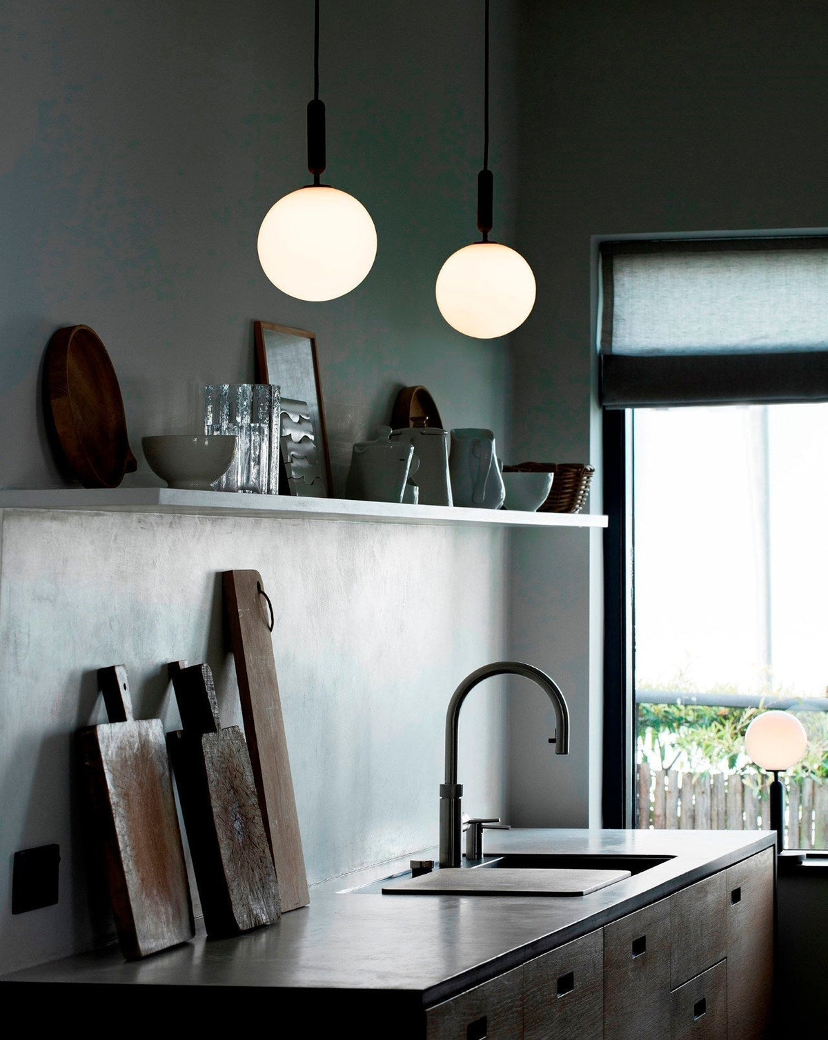 Suspension Parvis en verre et laiton – vue 16