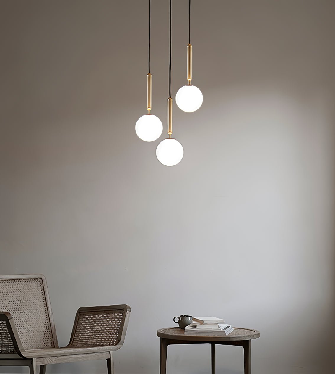 Suspension Parvis en verre et laiton – vue 35