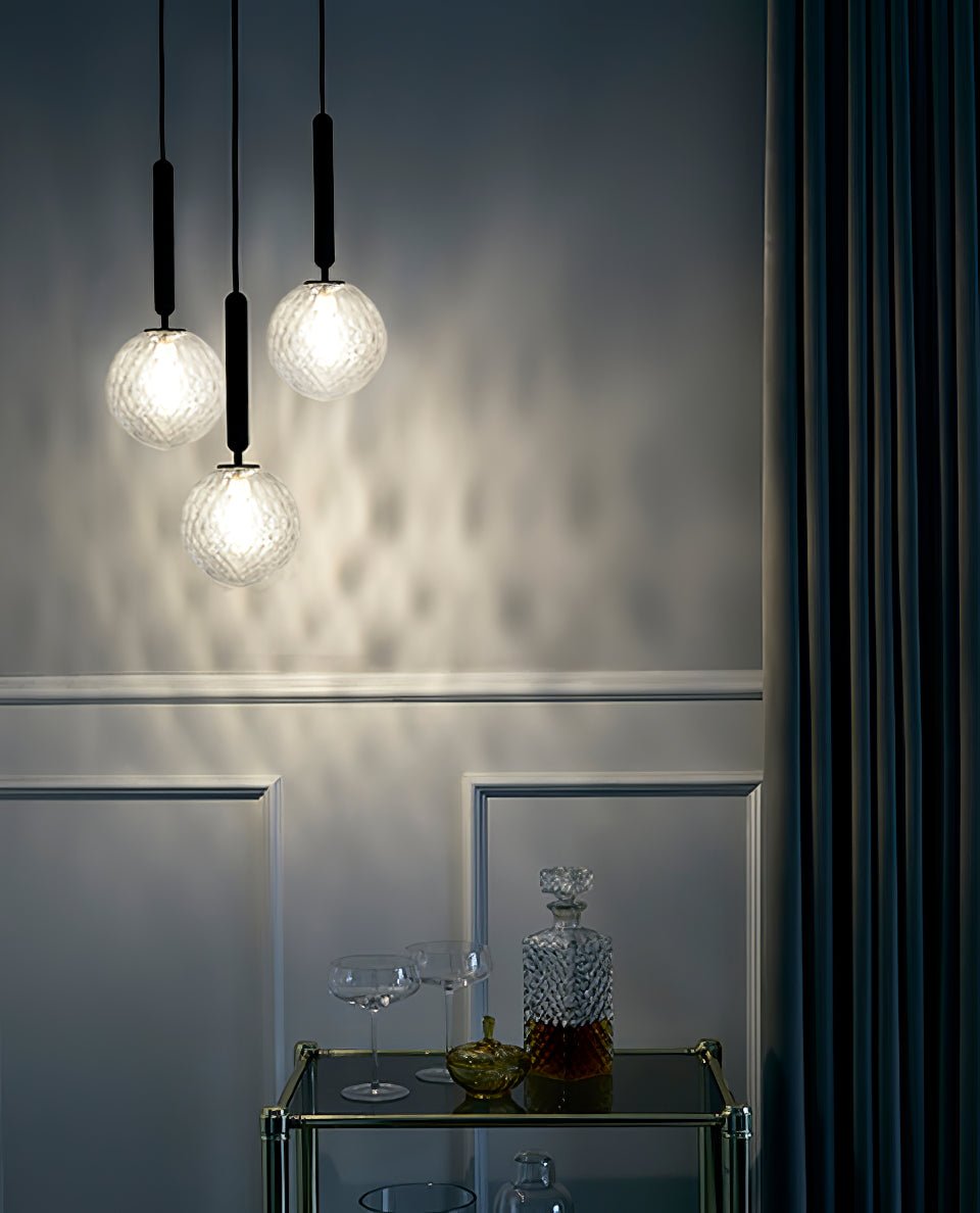 Suspension Parvis en verre et laiton – vue 28