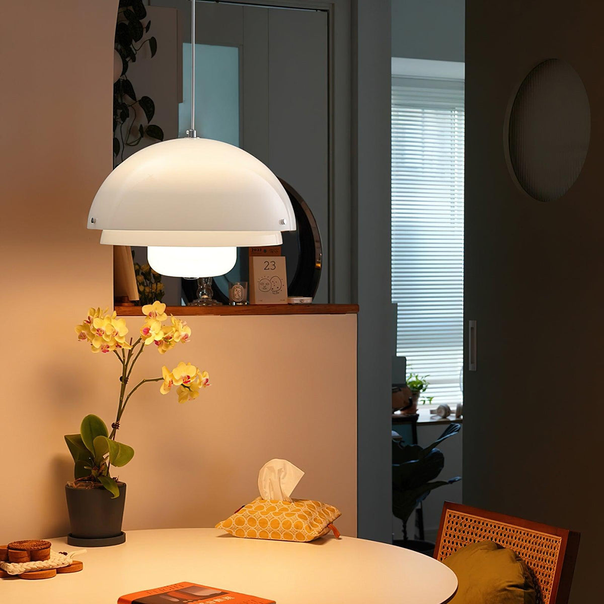 Suspension Ouessant en verre et fer – vue 30