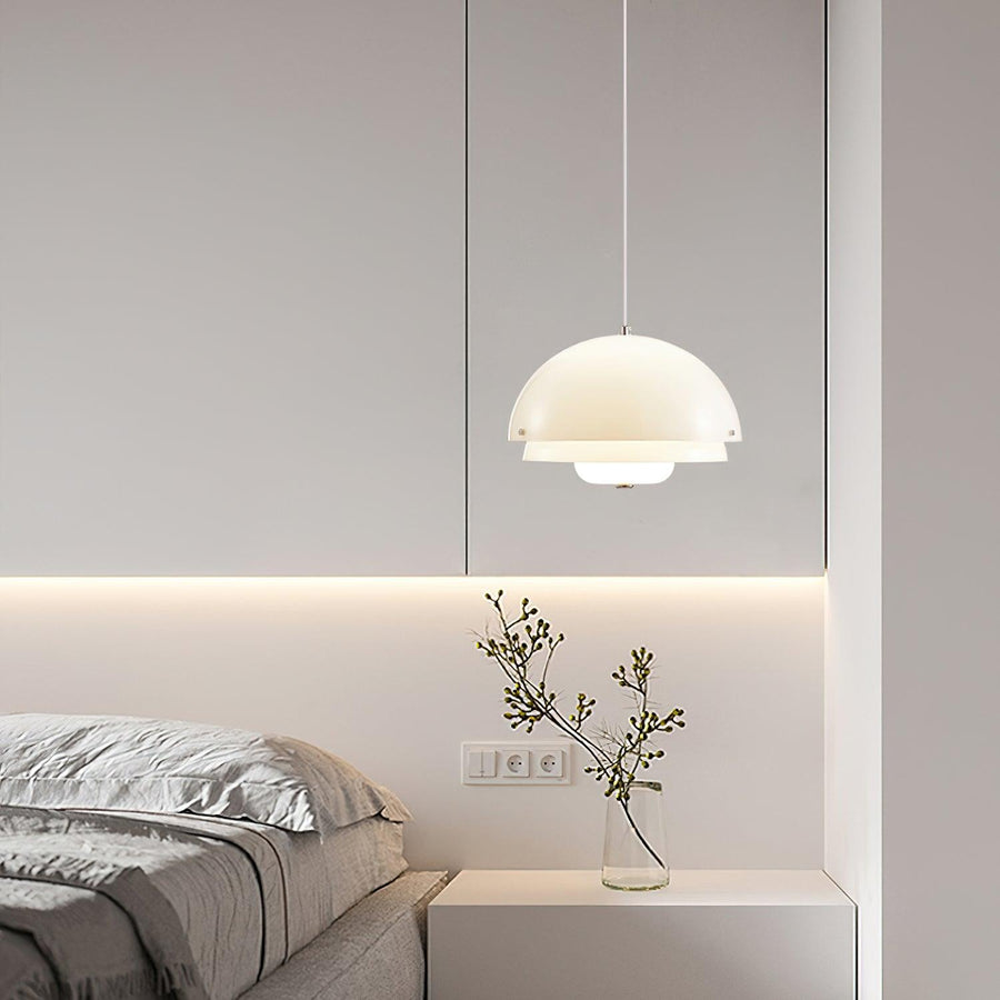 Suspension Ouessant en verre et fer – vue 3