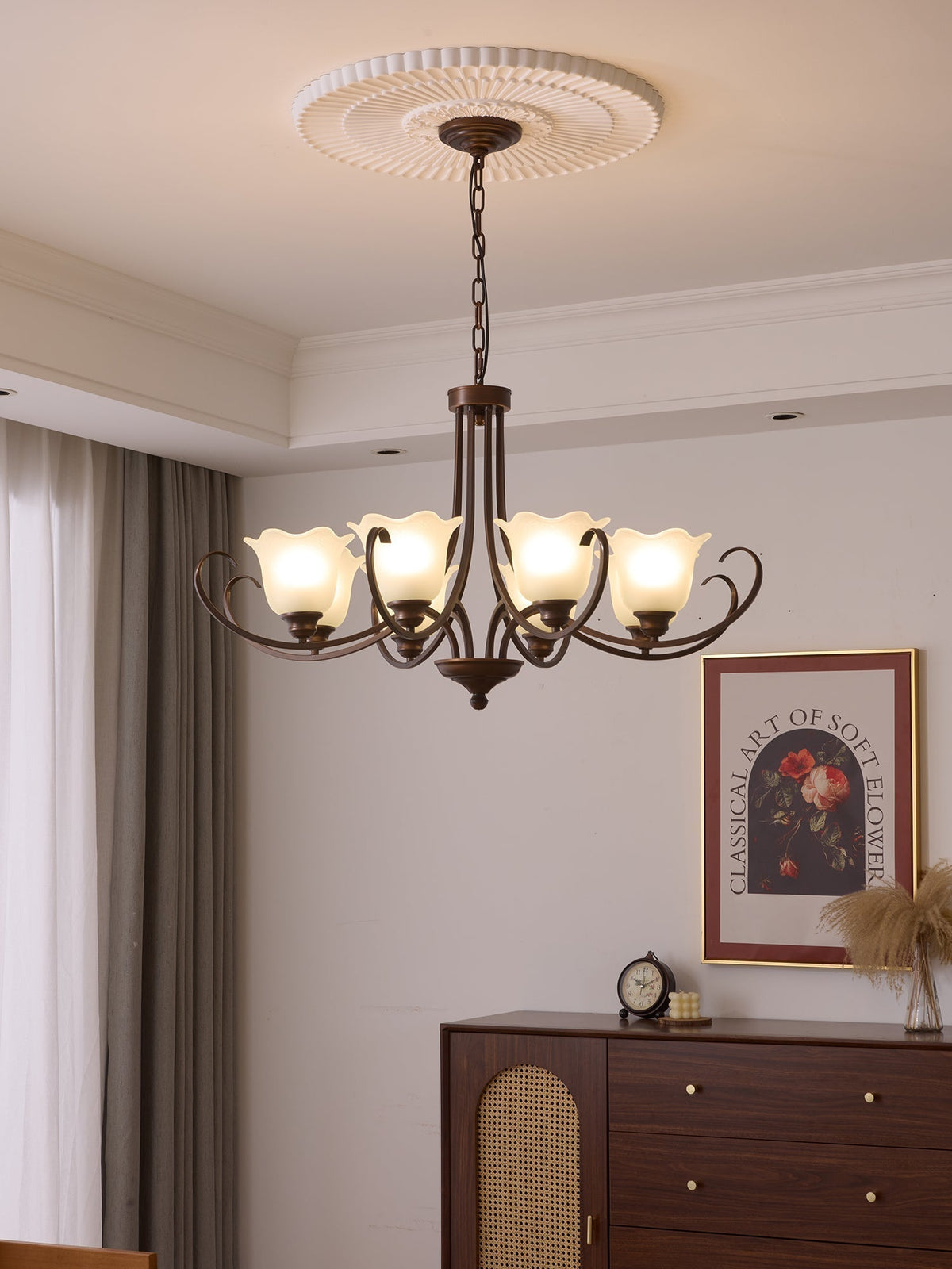 Lustre Dolce en verre et métal – vue 10