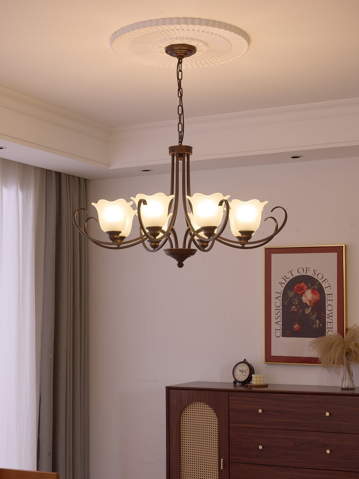 Lustre Dolce en verre et métal – vue 14