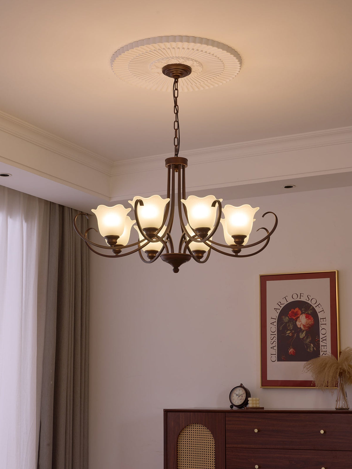 Lustre Dolce en verre et métal – vue 15