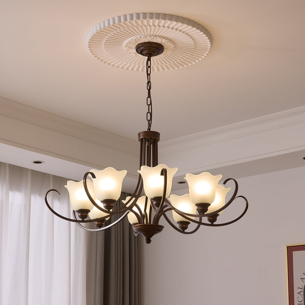 Lustre Dolce en verre et métal – vue 28
