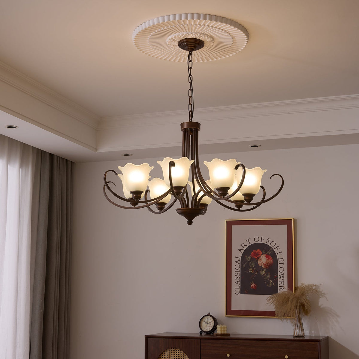 Lustre Dolce en verre et métal – vue 18