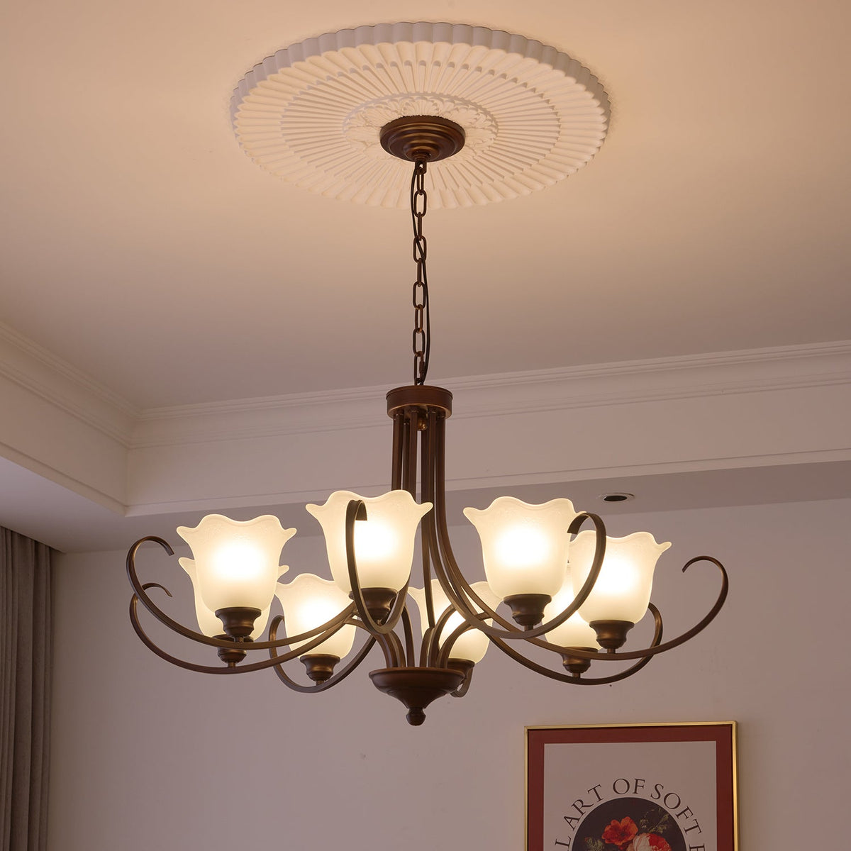 Lustre Dolce en verre et métal – vue 41