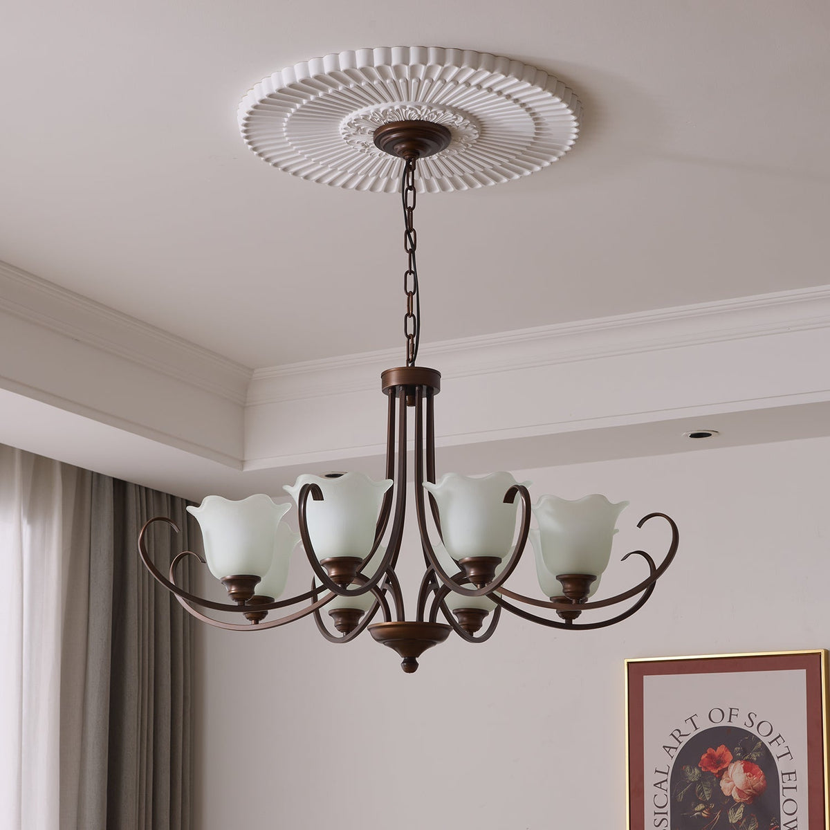 Lustre Dolce en verre et métal – vue 16