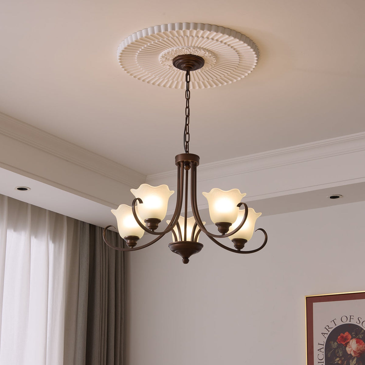 Lustre Dolce en verre et métal – vue 22