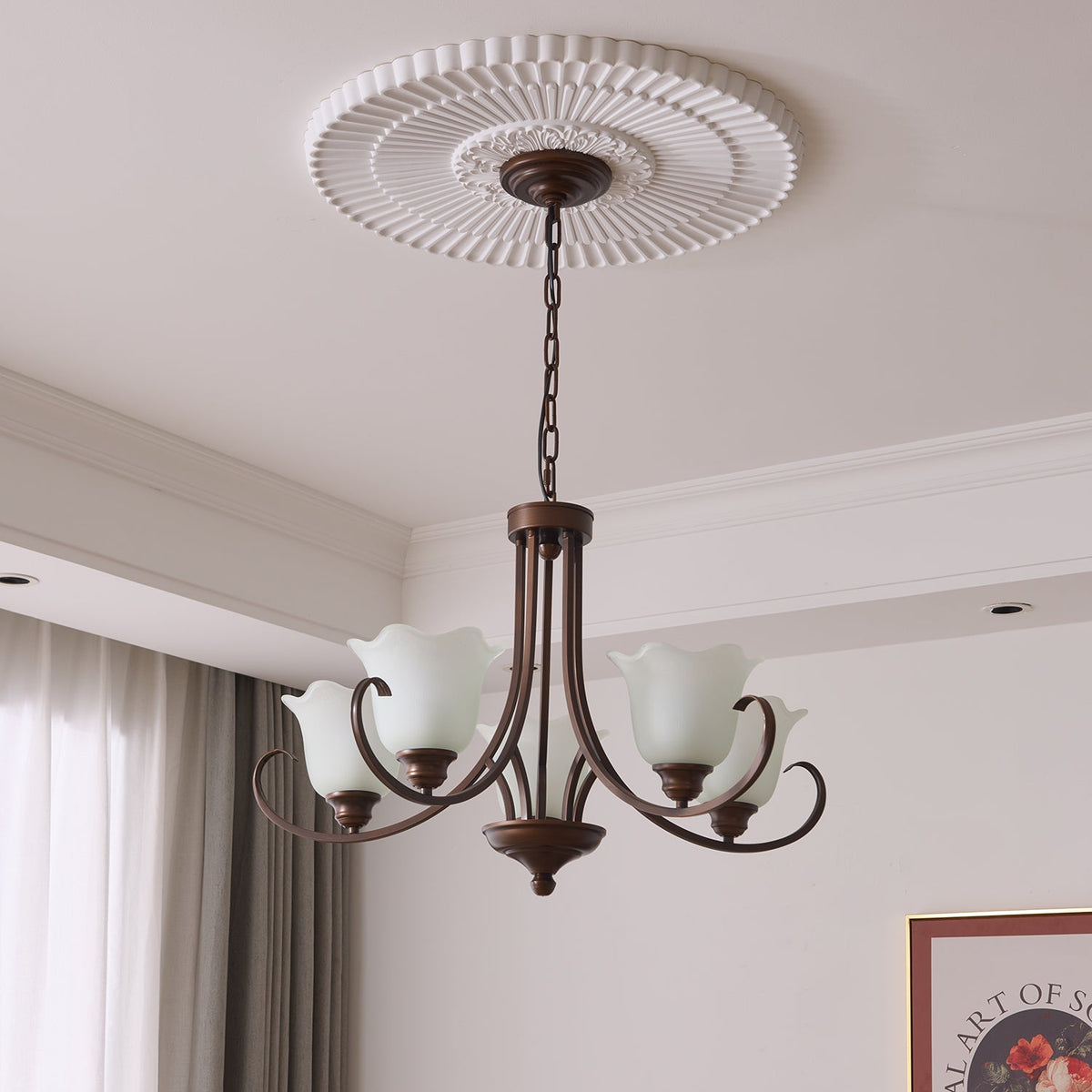 Lustre Dolce en verre et métal – vue 48
