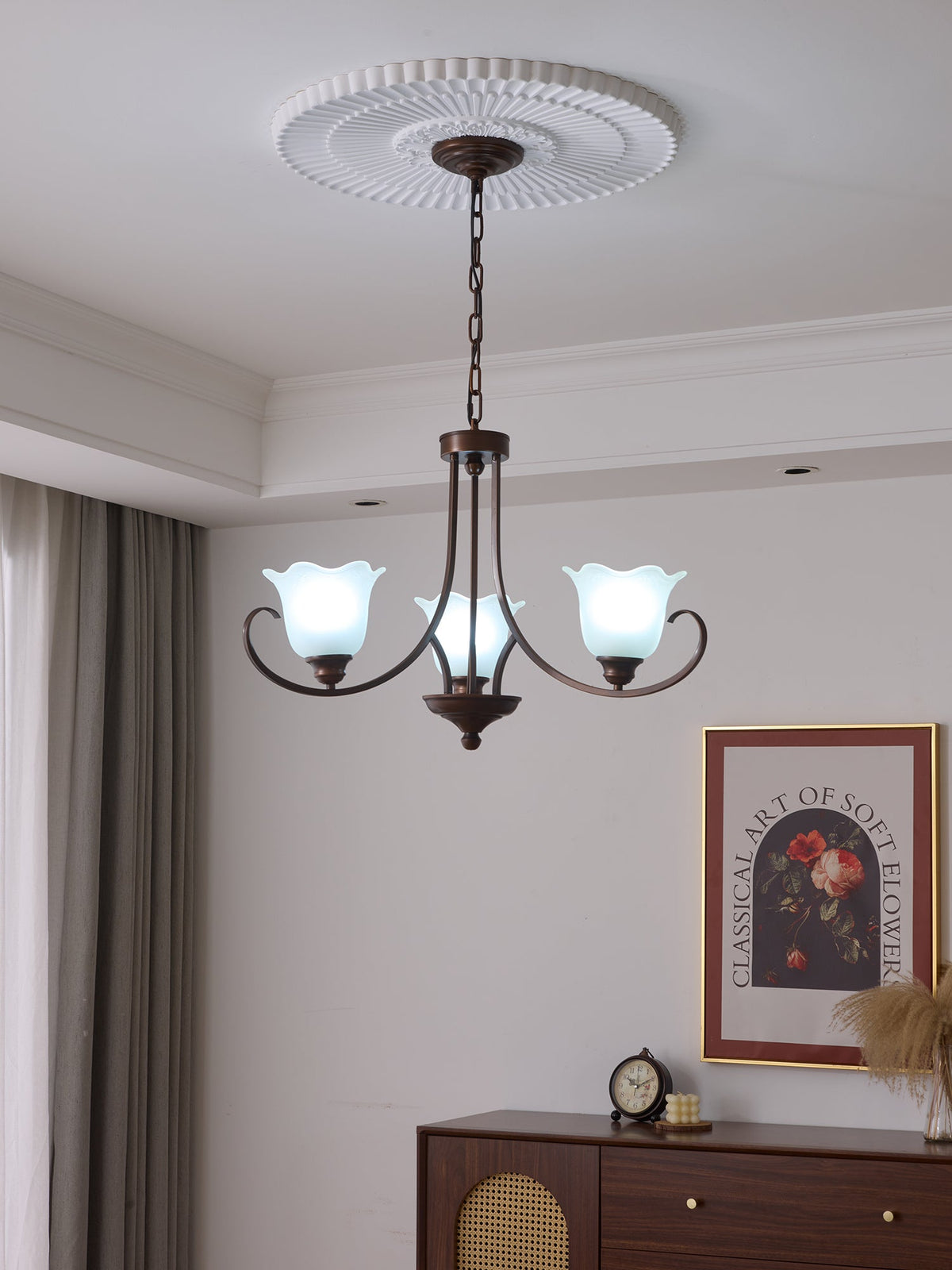 Lustre Dolce en verre et métal – vue 24