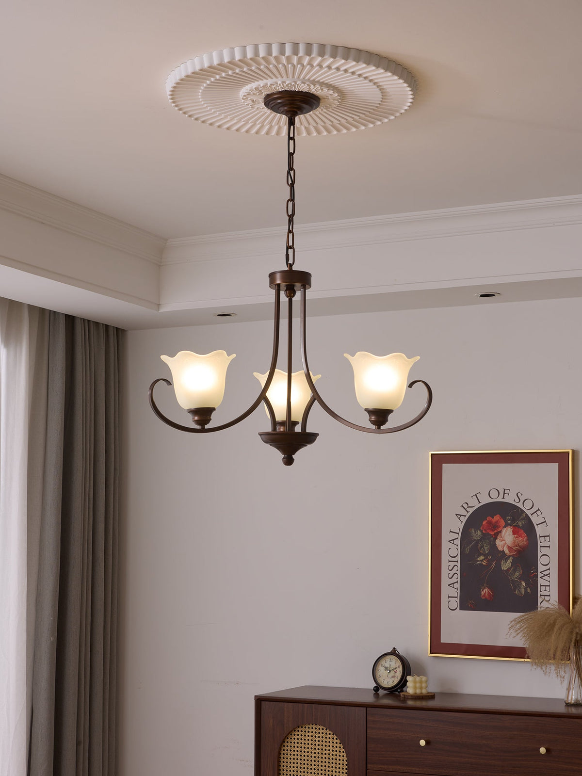 Lustre Dolce en verre et métal – vue 25