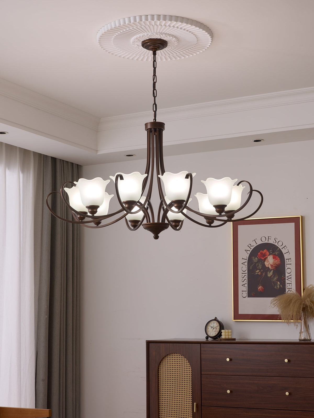Lustre Dolce en verre et métal – vue 6